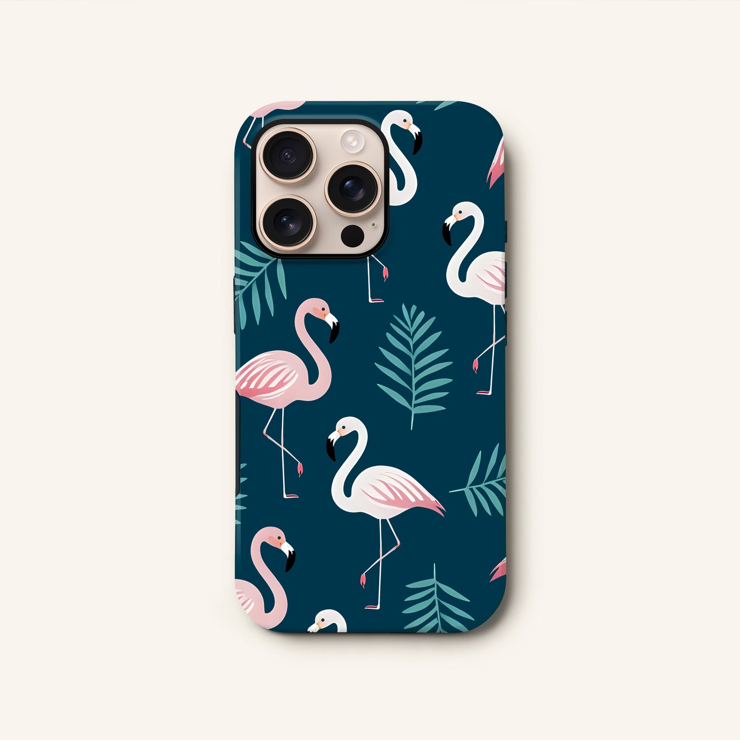 Tropical Flamingo Pattern Phone Case iPhone 16 Phone Case