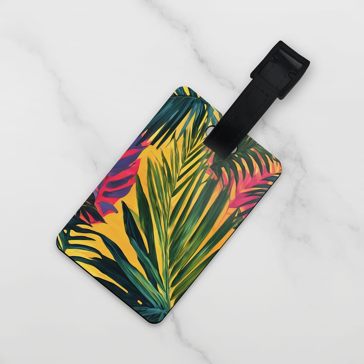 Personalised Tropical Palm Leaf Luggage Tag  luggage tag