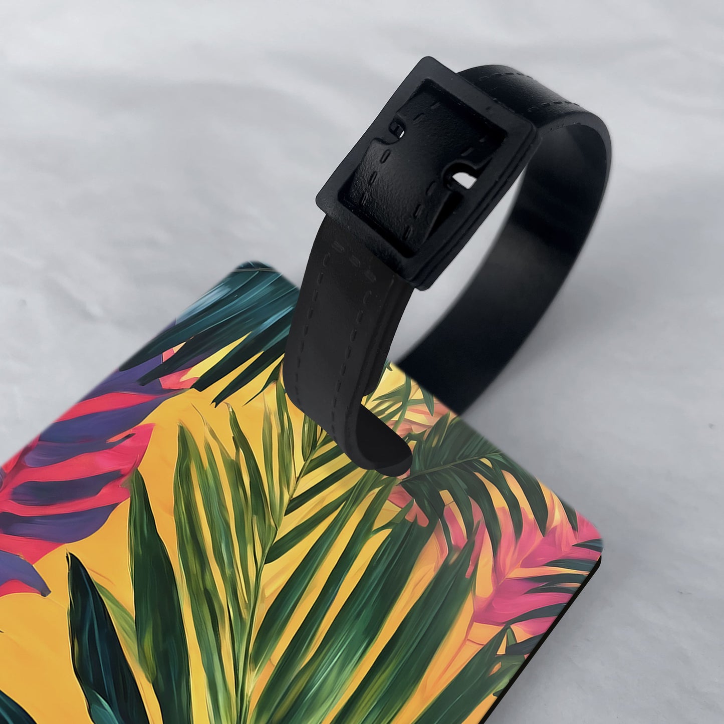 Personalised Tropical Palm Leaf Luggage Tag  luggage tag