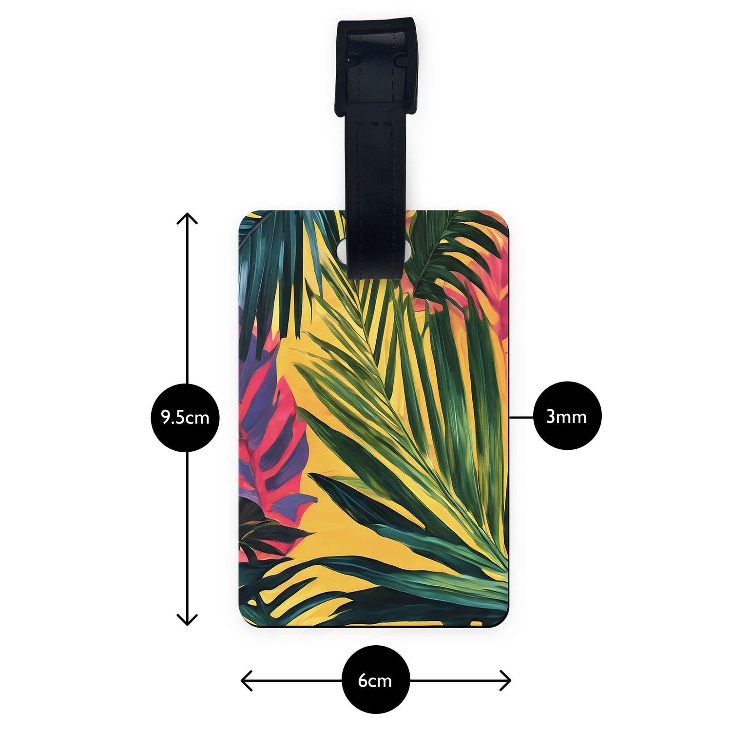 Personalised Tropical Palm Leaf Luggage Tag  luggage tag