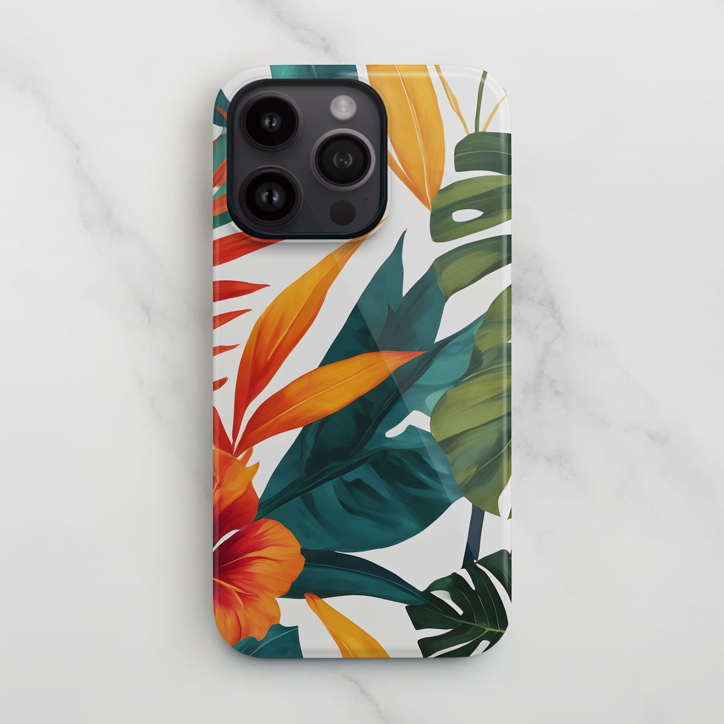 Tropical Floral Leaf Magsafe iPhone Case Phone Case