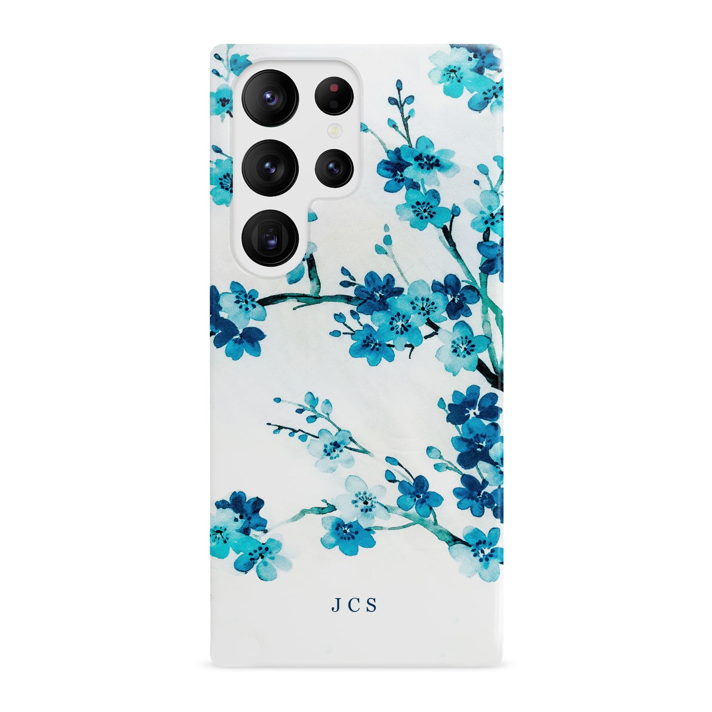 Vintage Blue Floral Art Personalised Case Phone Case