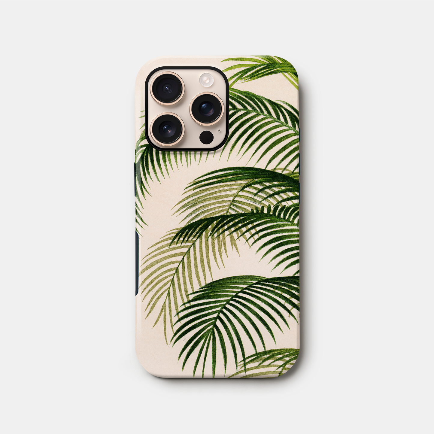 Vintage Tropical Palm Leaf Print Case iPhone 16 Phone Case