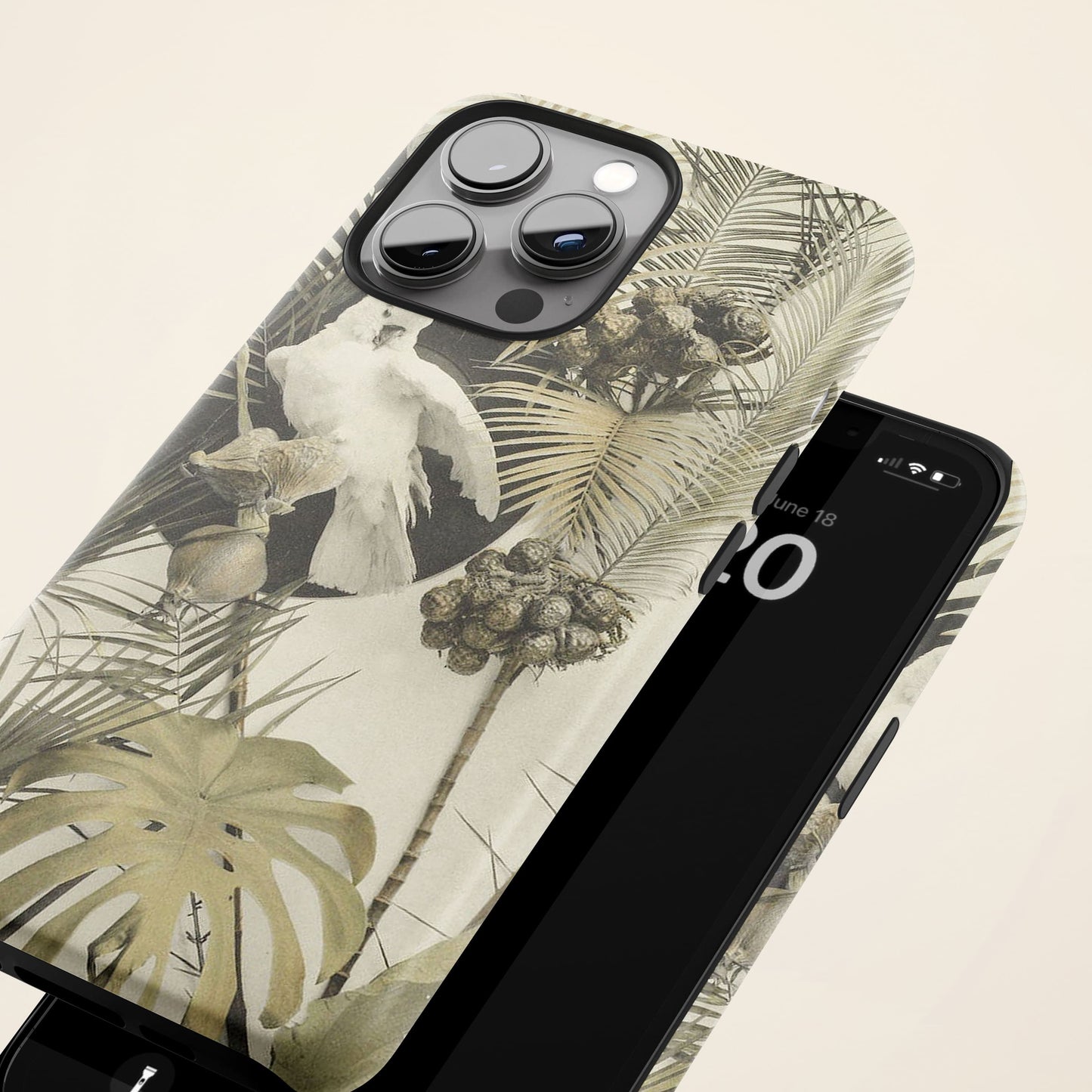 Vintage Tropical Print Case Phone Case