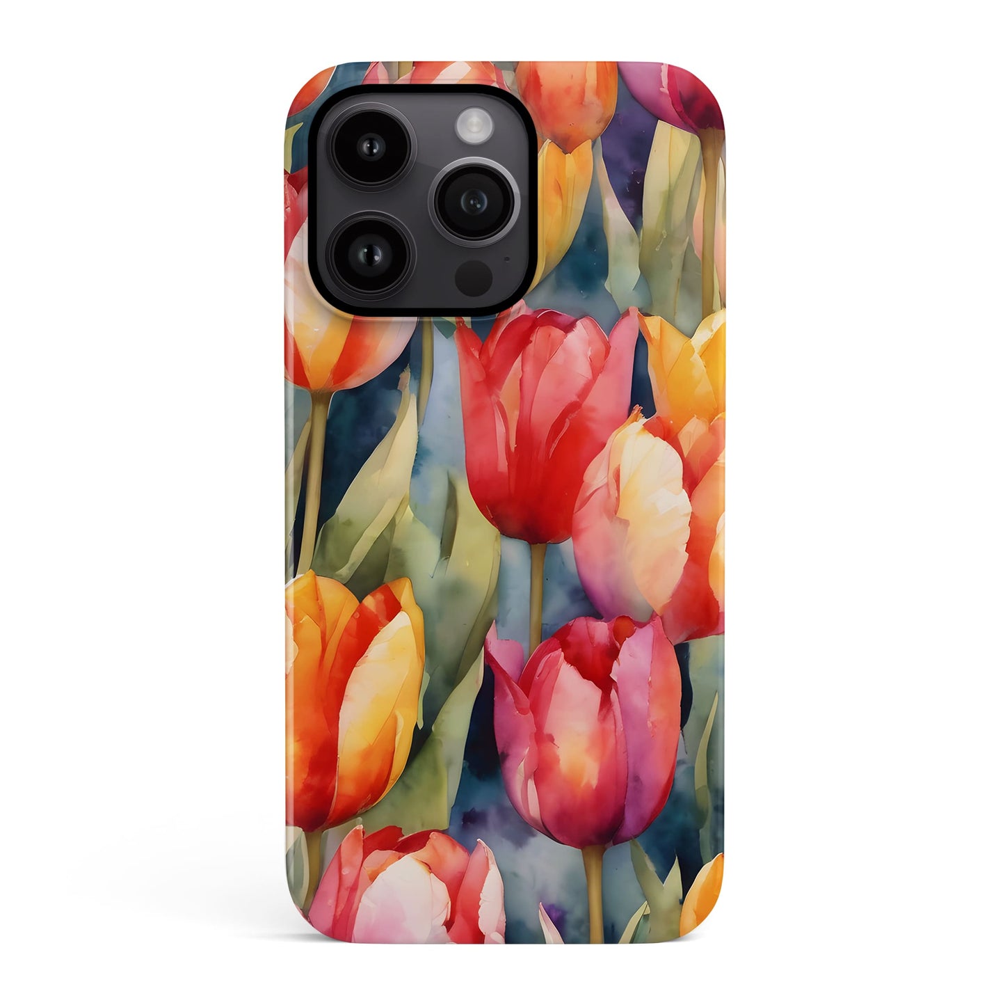 Tulip Floral Print Case iPhone 16 Pro Phone Case