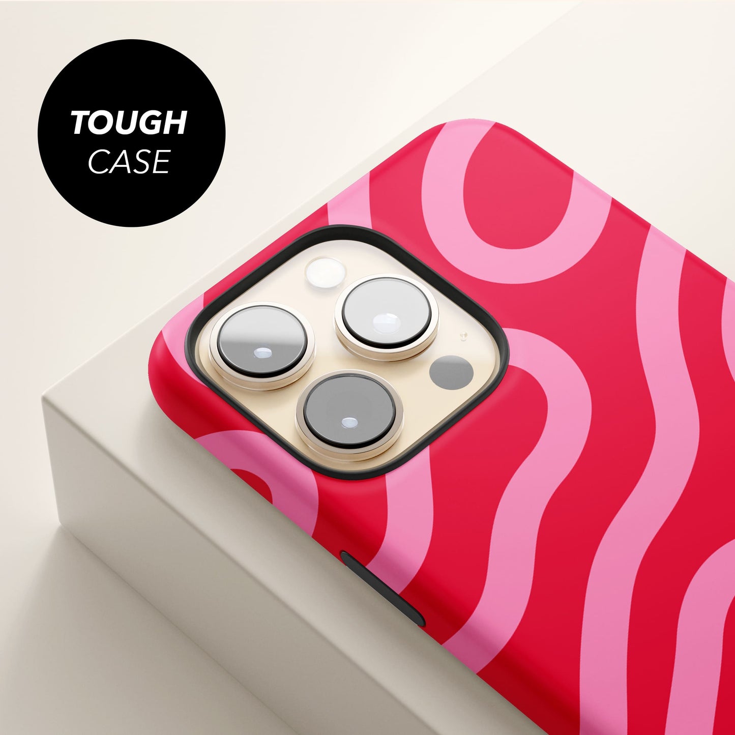 Red and Pink Wavy Lines Case Phone Case