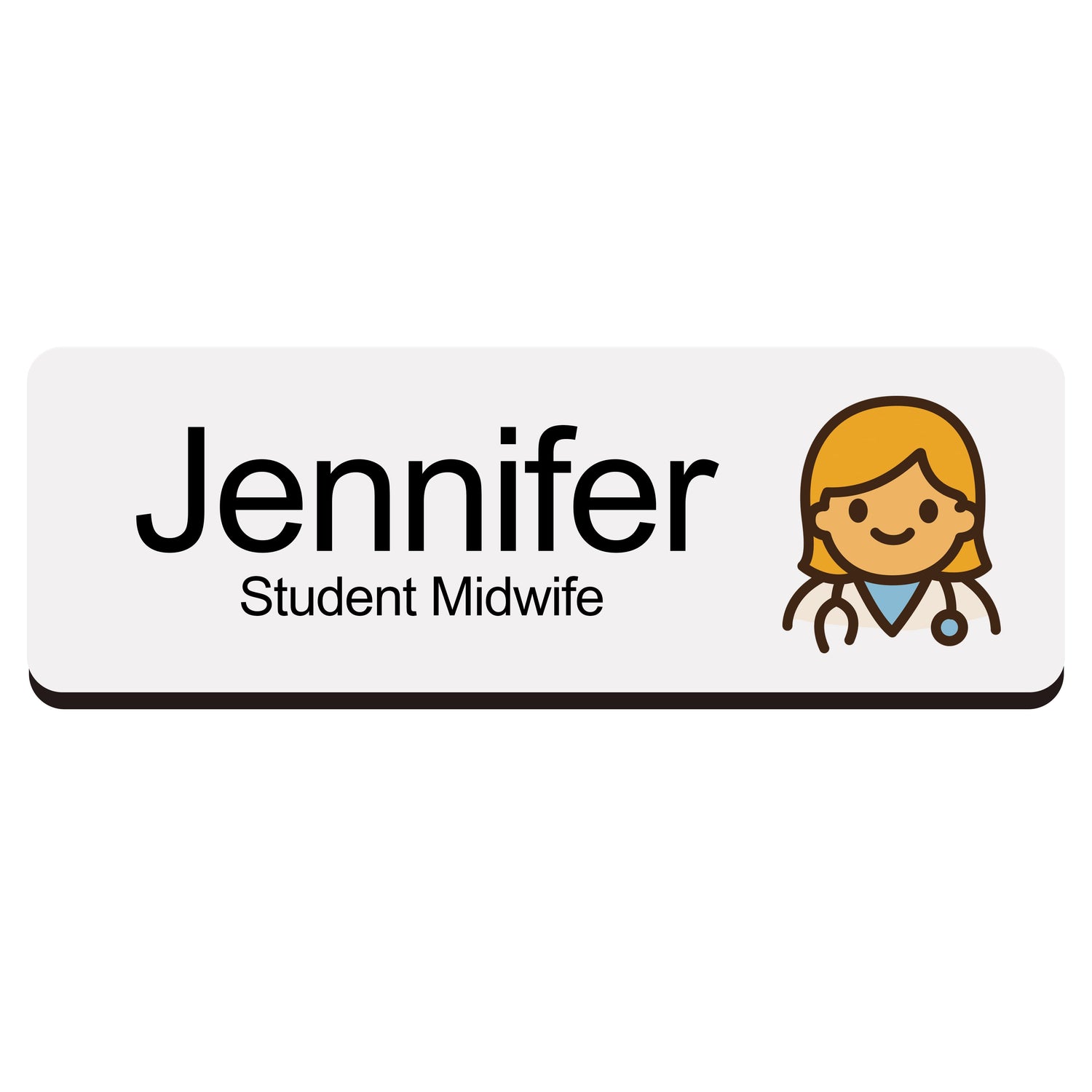 Custom Hospital Name Badge For Doctors & Nurses Doctor 4 Name Badge