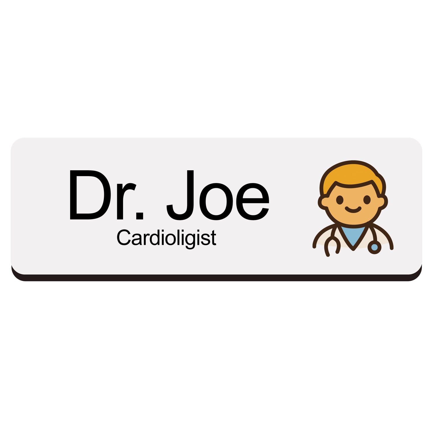 Custom Hospital Name Badge For Doctors & Nurses Doctor 3 Name Badge