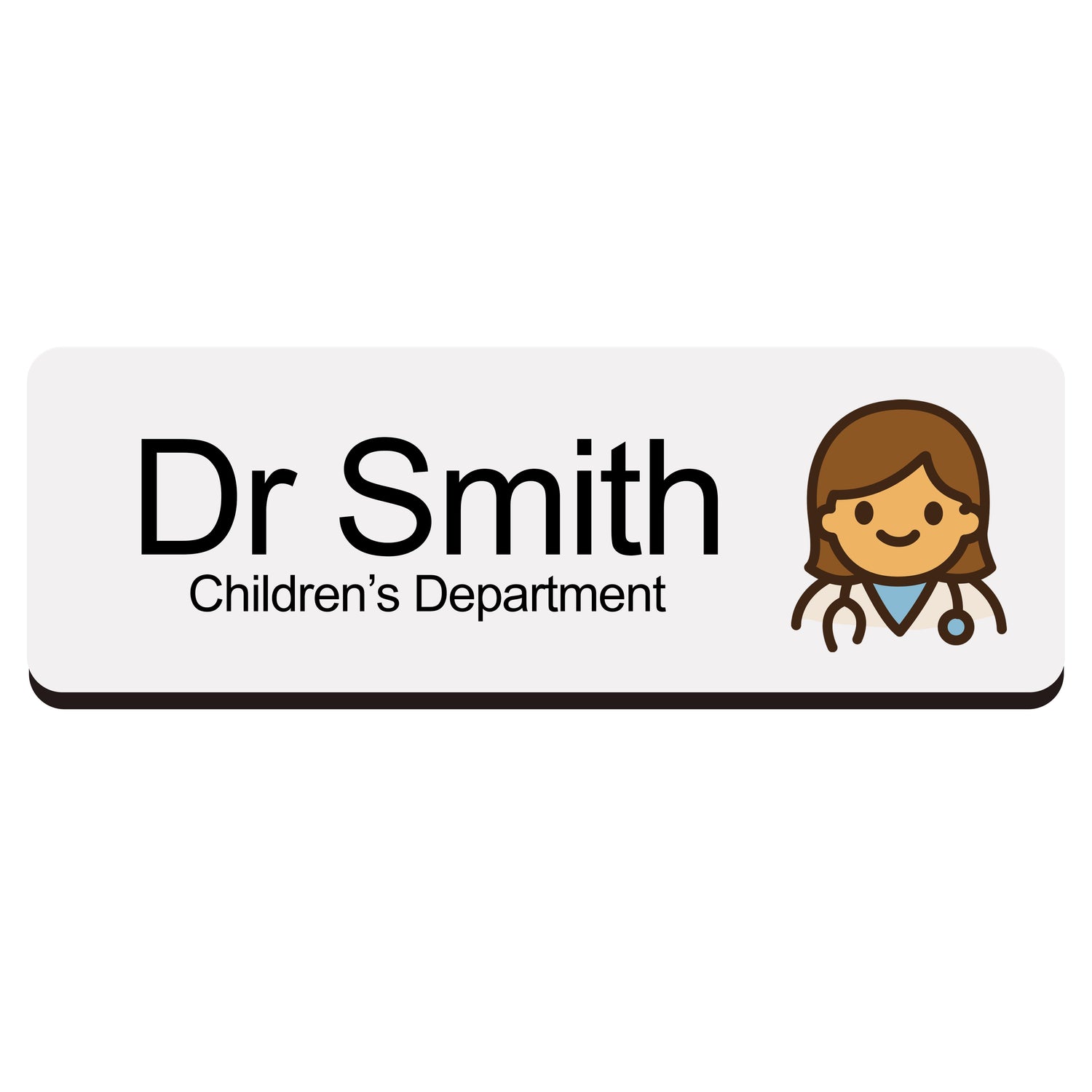 Custom Hospital Name Badge For Doctors & Nurses Doctor 2 Name Badge