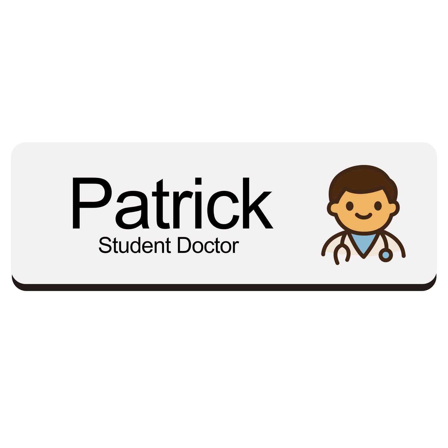 Custom Hospital Name Badge For Doctors & Nurses Doctor 1 Name Badge