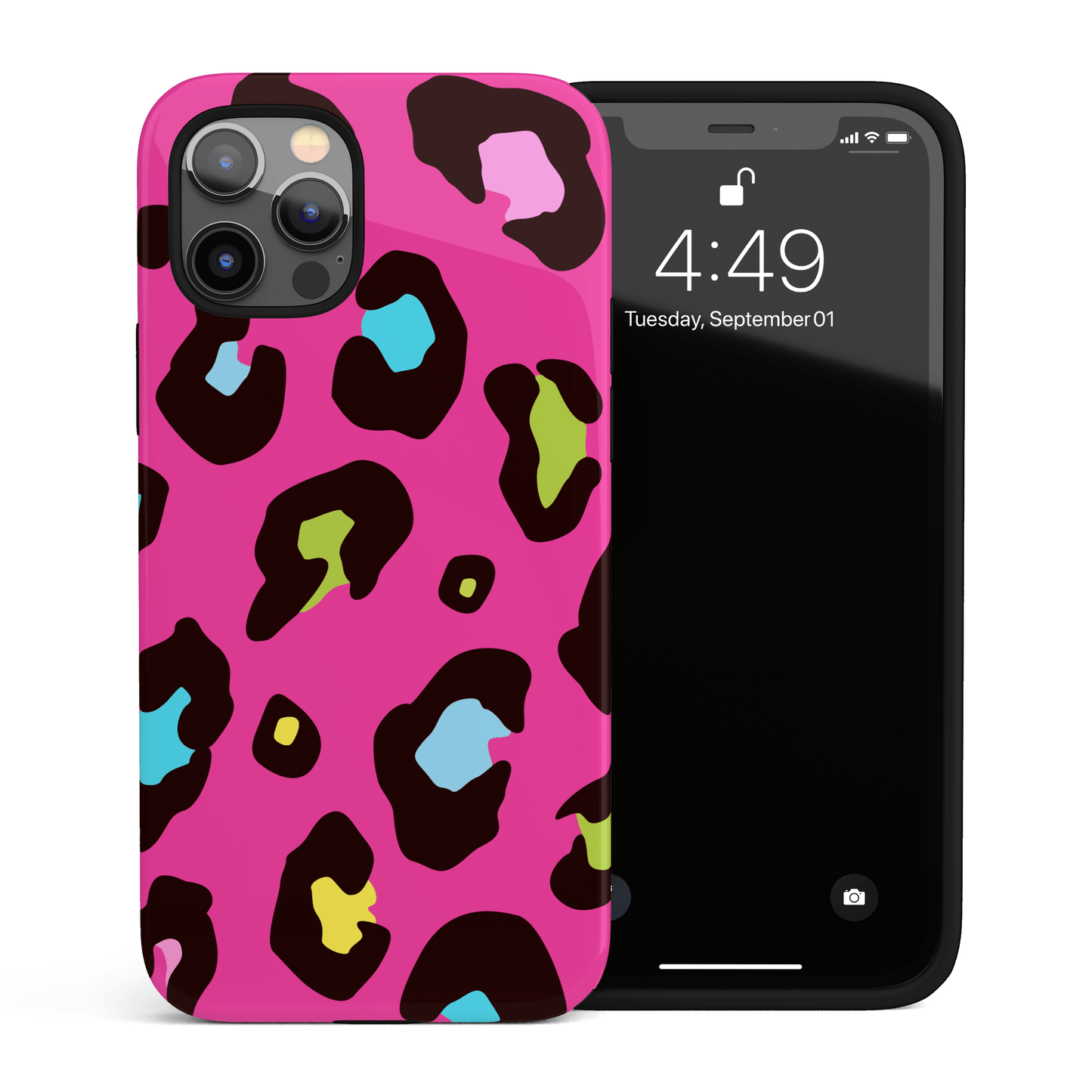 Multicolour Pink Leopard Skin Phone Case Phone Case
