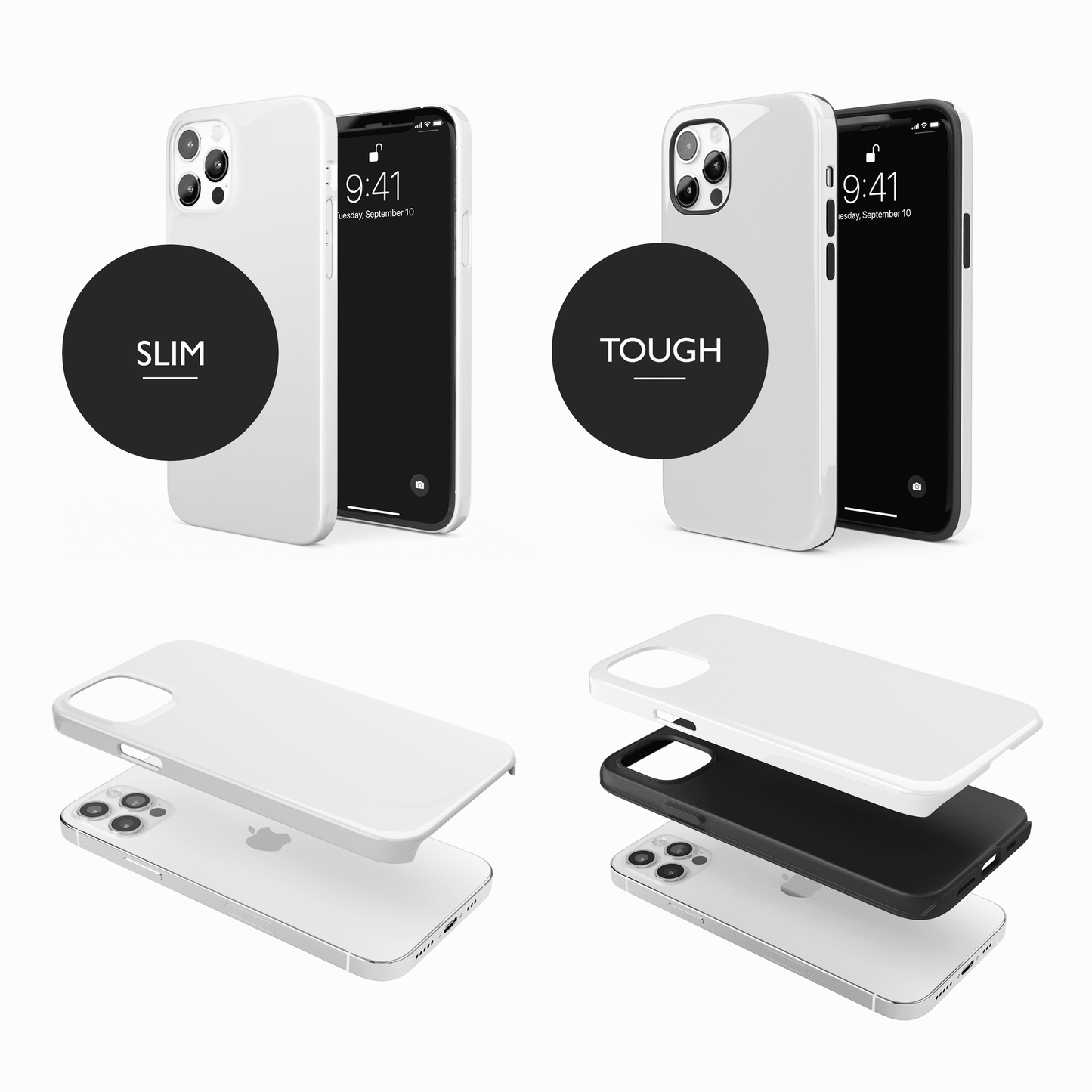 White and Black Marble Phone Case Phone Case