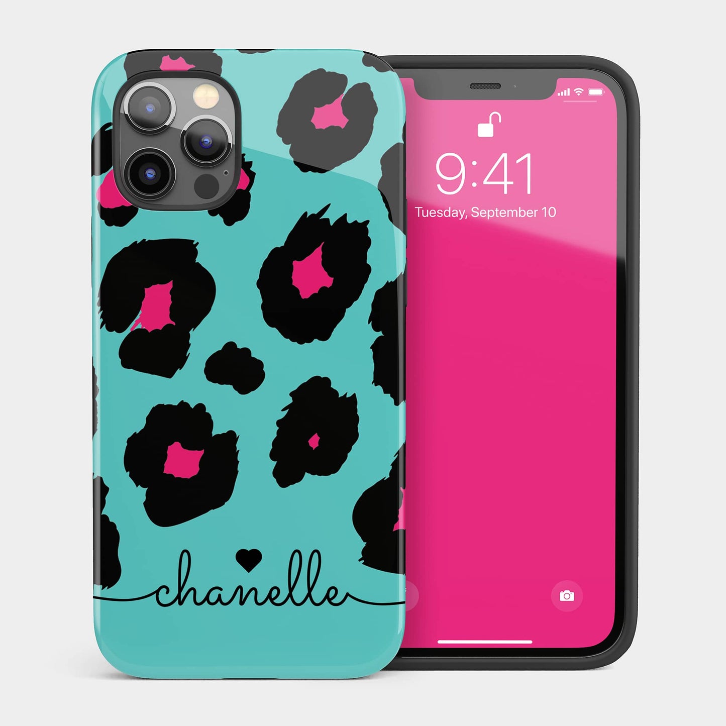 Aqua Leopard Print Phone Case Phone Case