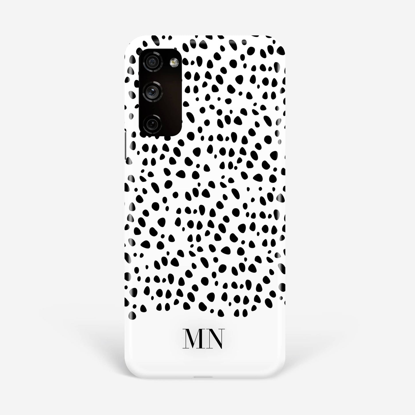 Black Dots Personalised Monogram Phone Case Phone Case