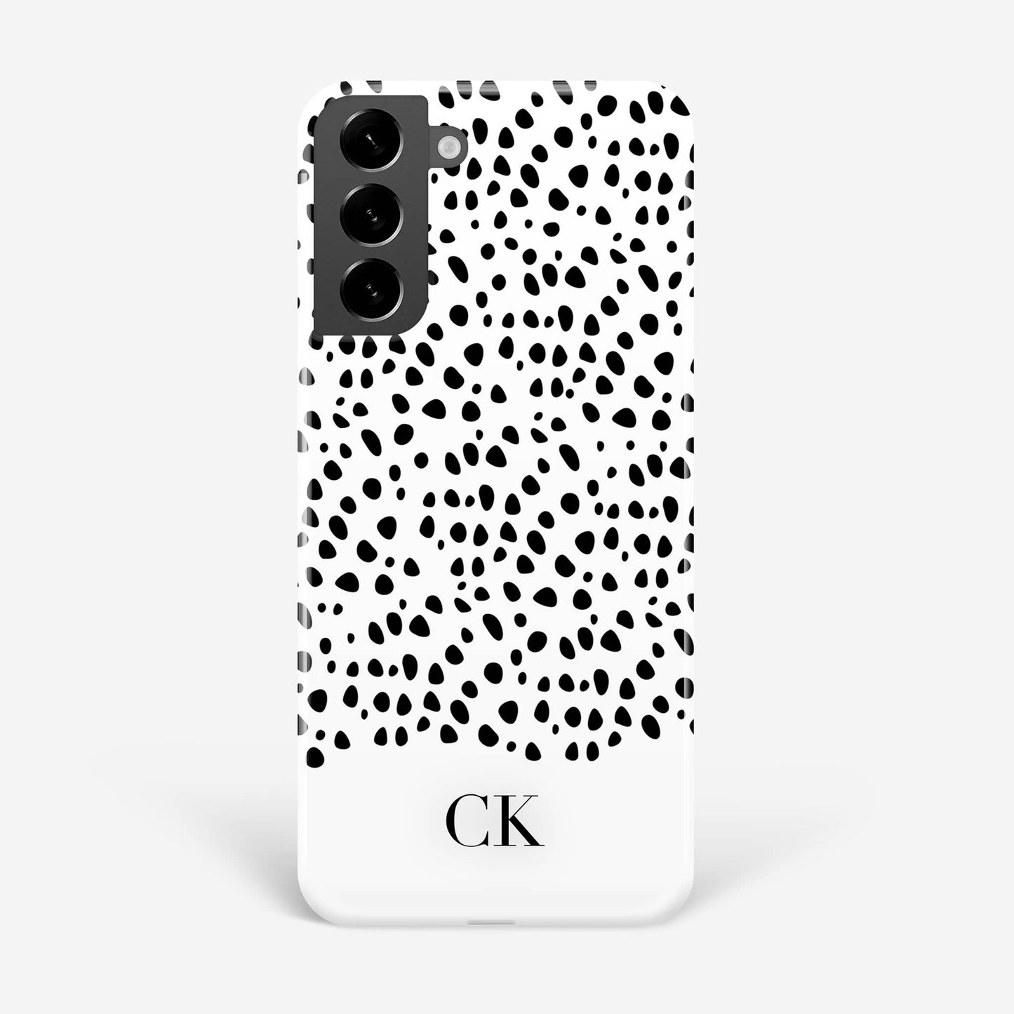Black Dots Personalised Monogram Phone Case Phone Case