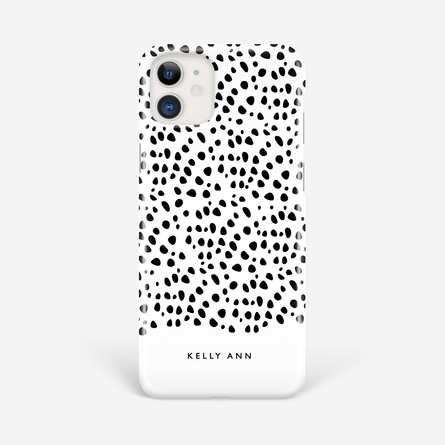 Personalised Black Dots Phone Case iPhone 16 Pro Phone Case