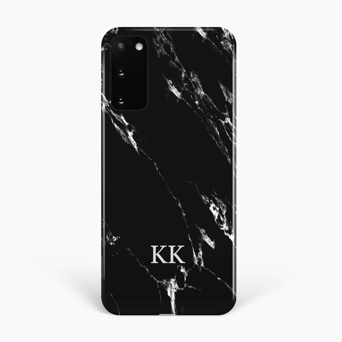 Black Marble Initials Phone Case Phone Case