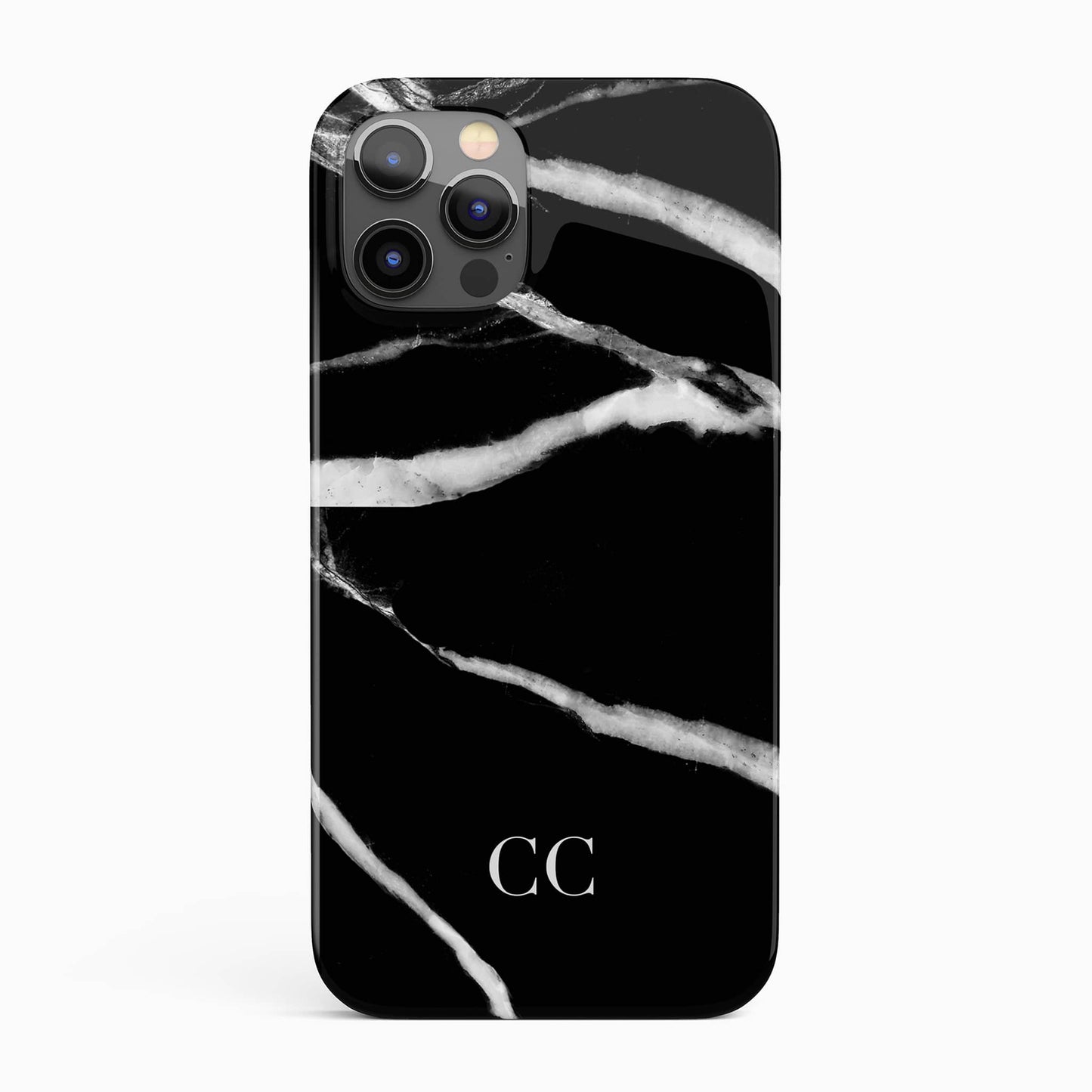Black and White Marble Phone Case iPhone 16 Pro Phone Case
