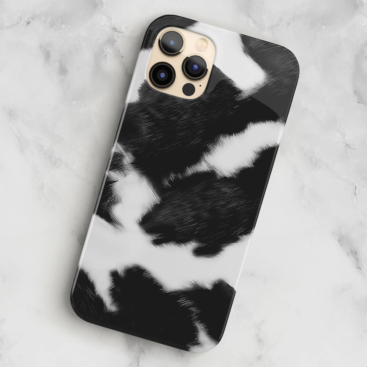 Mono Cow Print Phone Case Phone Case