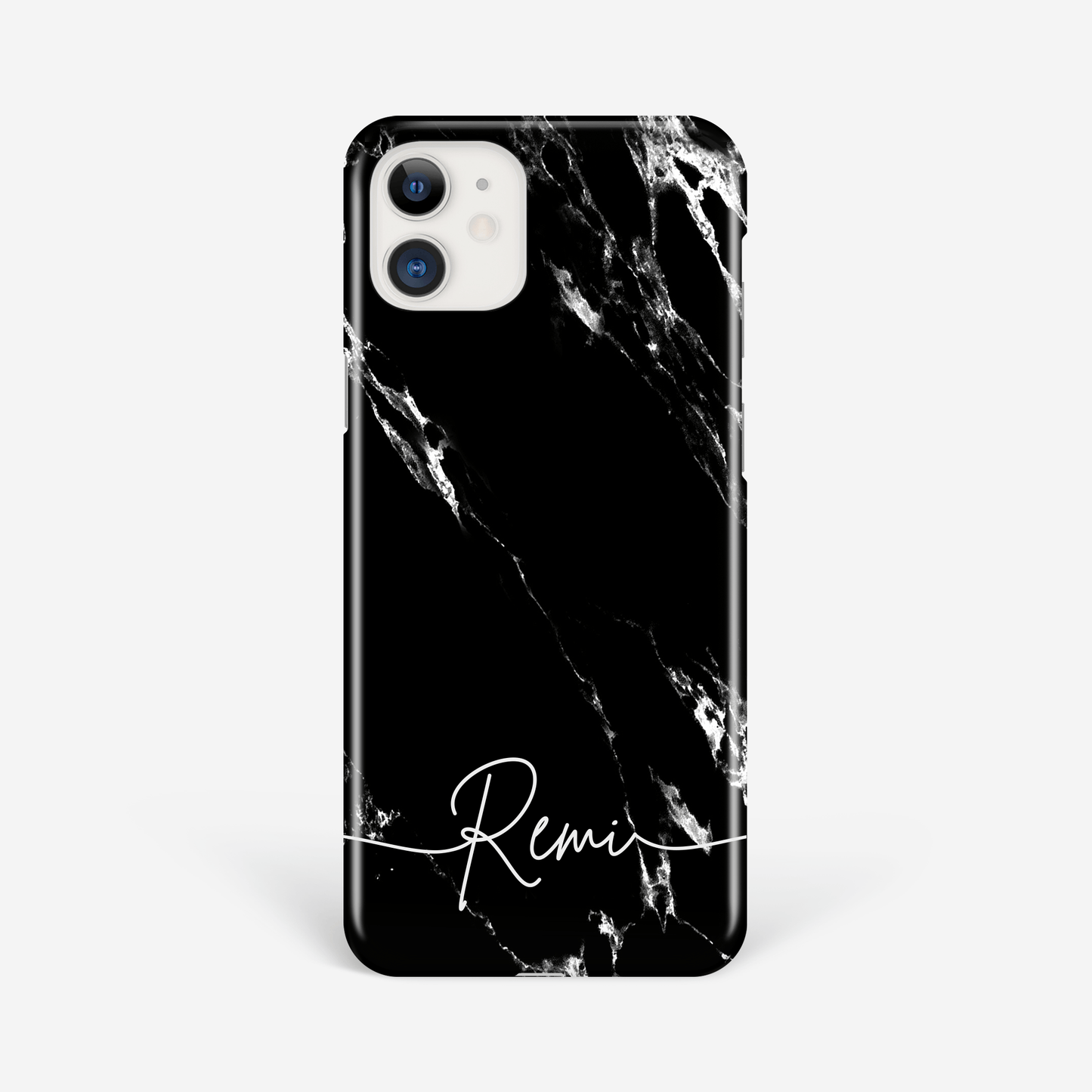 Black Marble Personalised Name iPhone Case Phone Case