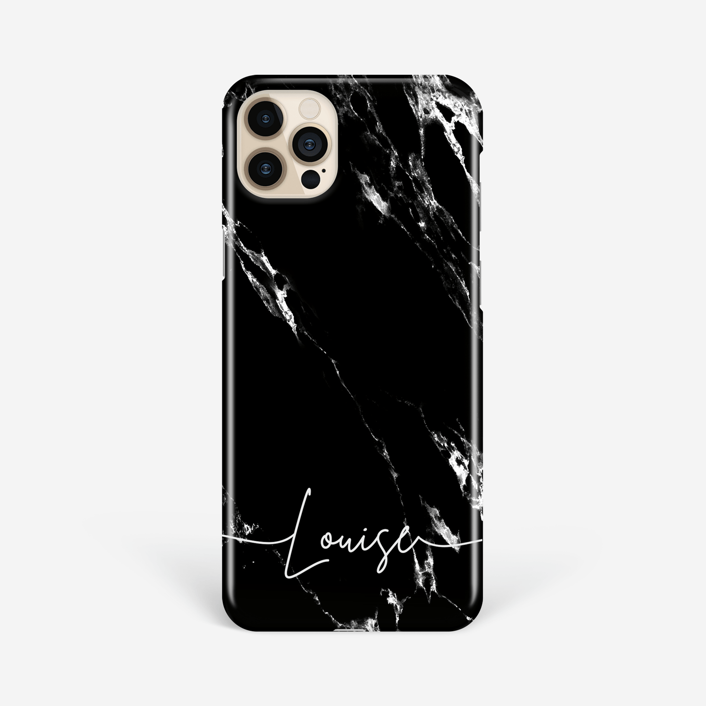 Black Marble Personalised Name iPhone Case Phone Case