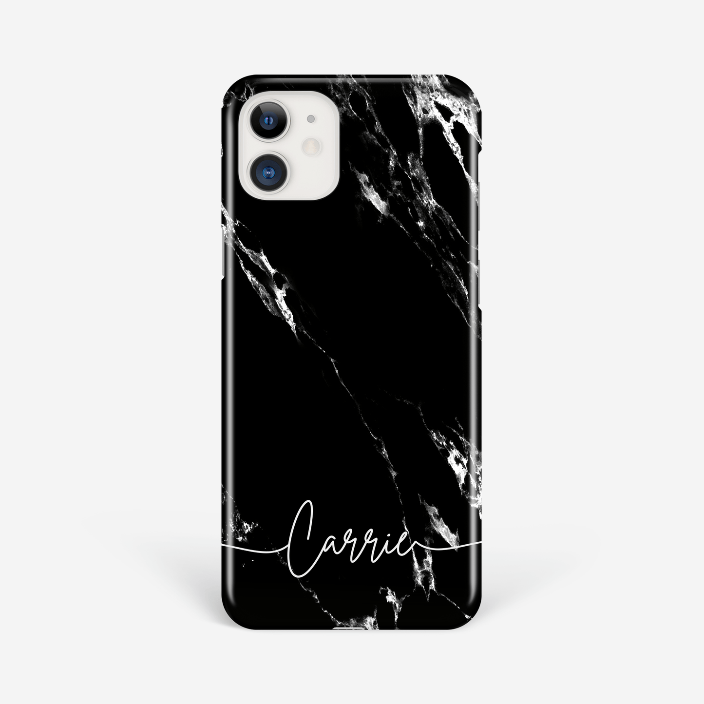 Black Marble Personalised Name iPhone Case Phone Case