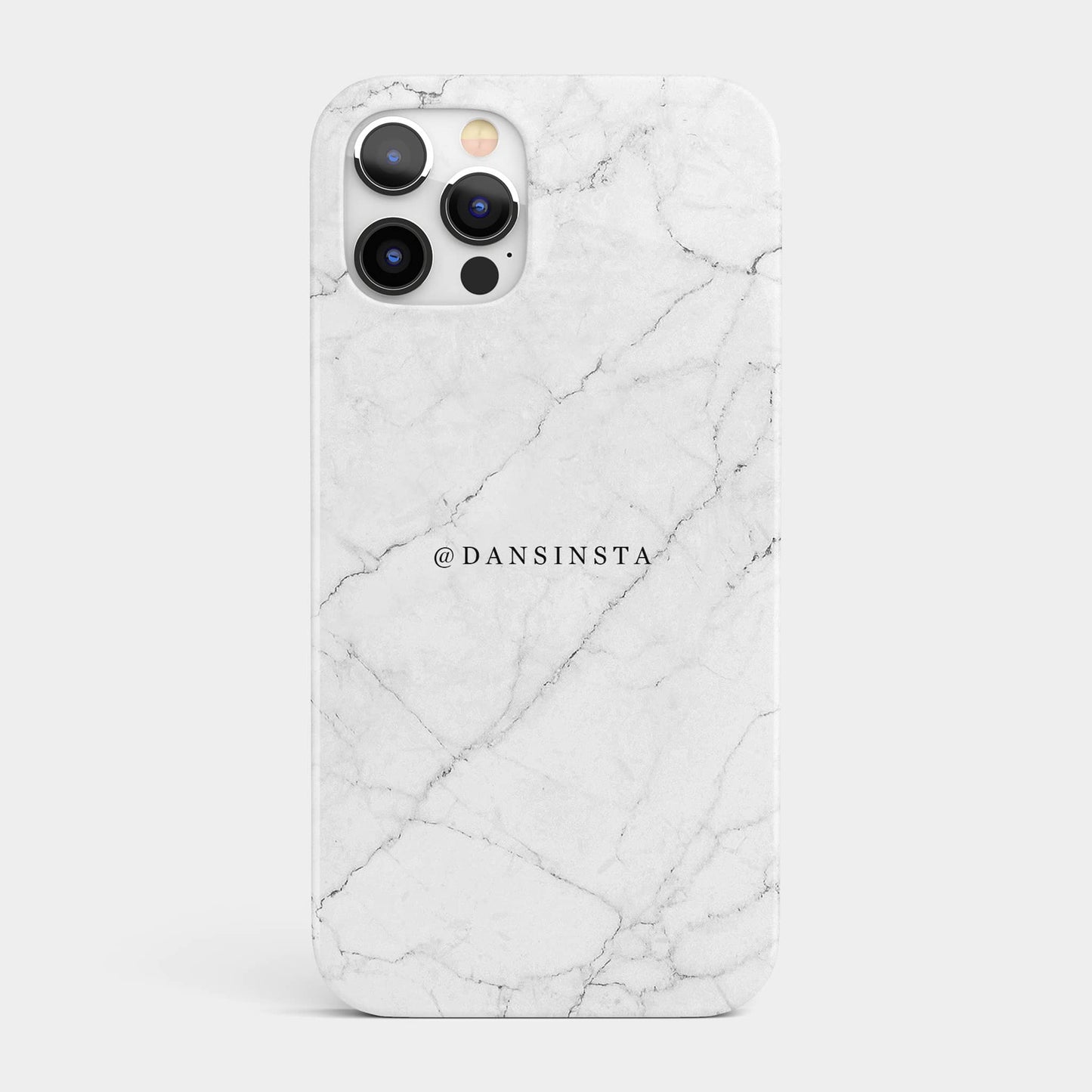 Personalised White Marble Phone Case Phone Case