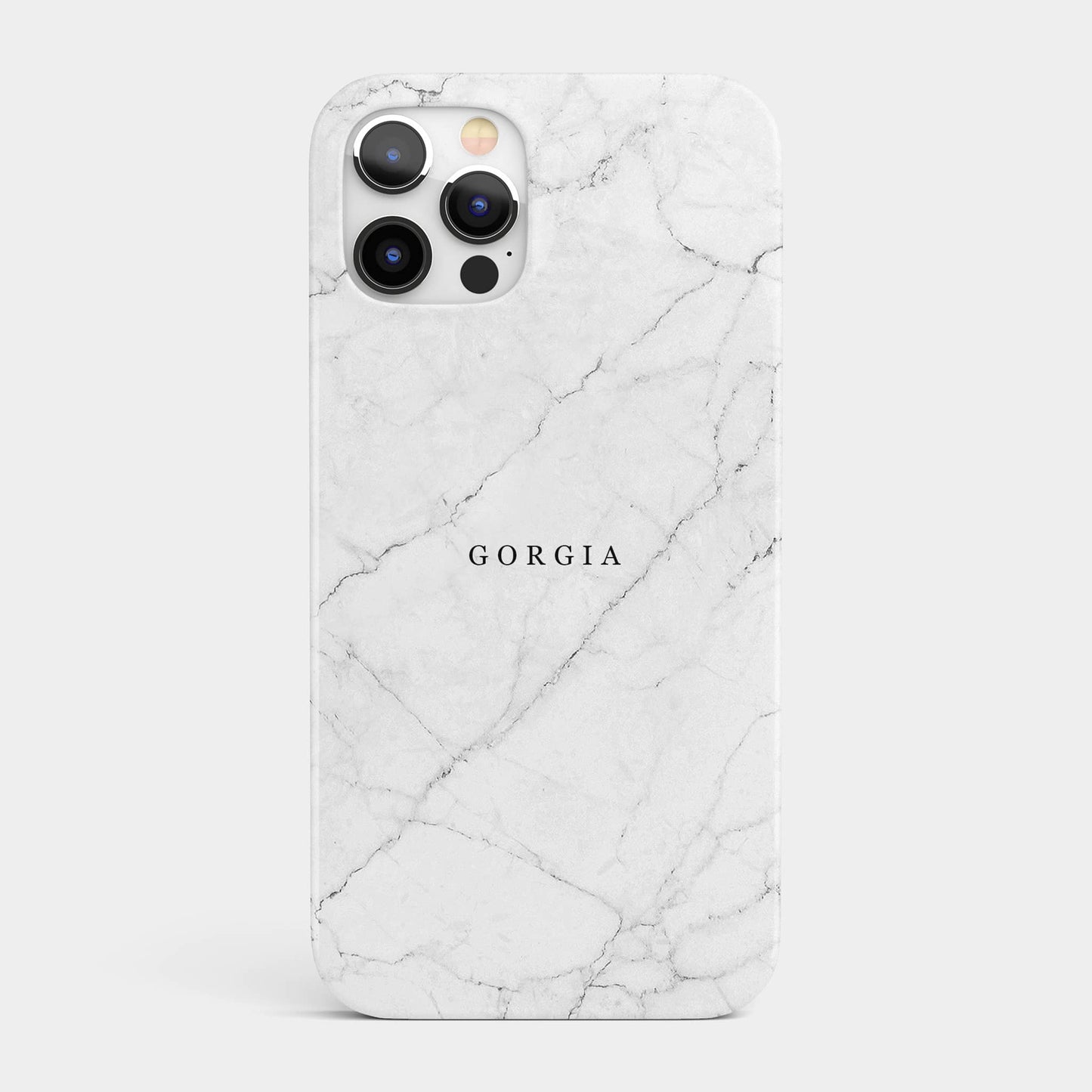 Personalised White Marble Phone Case iPhone 13 Phone Case