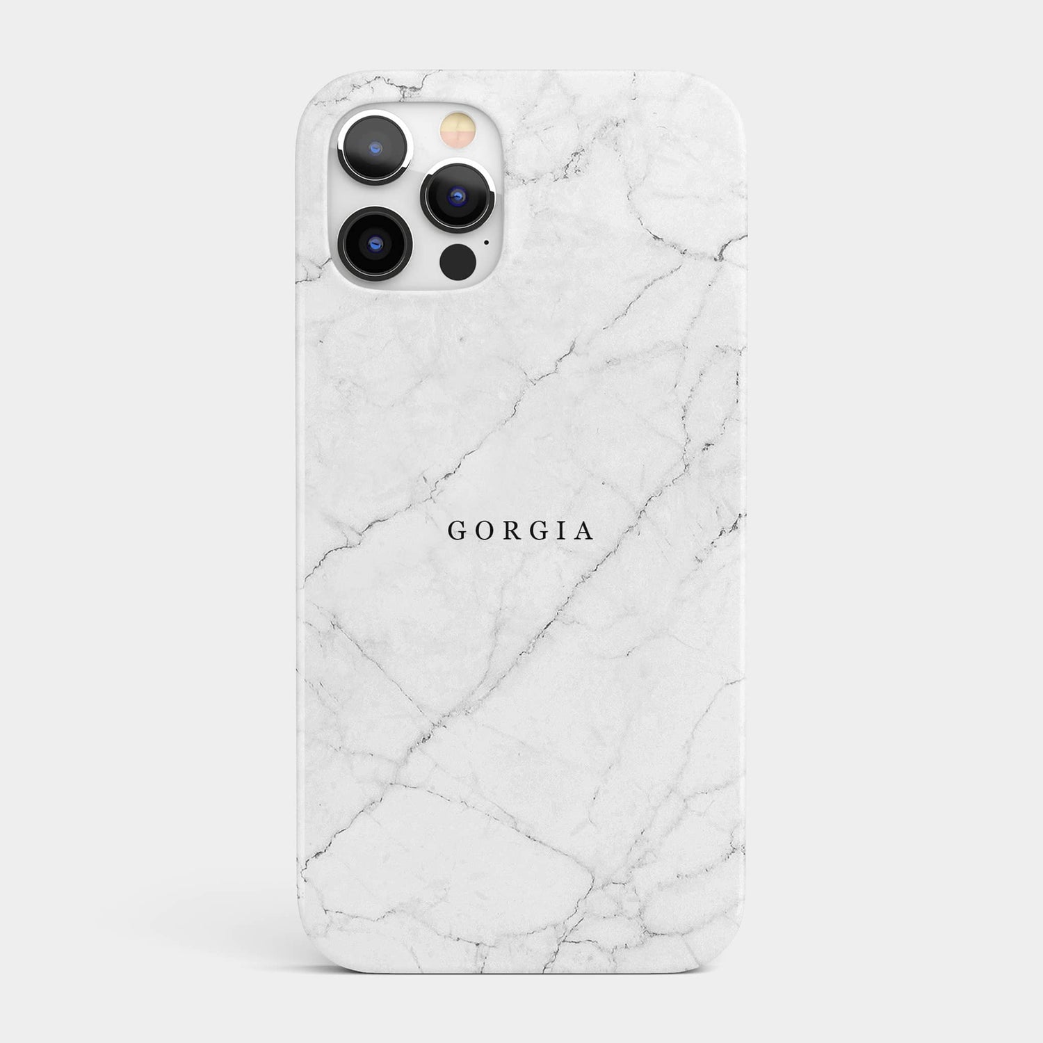 Personalised White Marble Phone Case iPhone 13 Phone Case