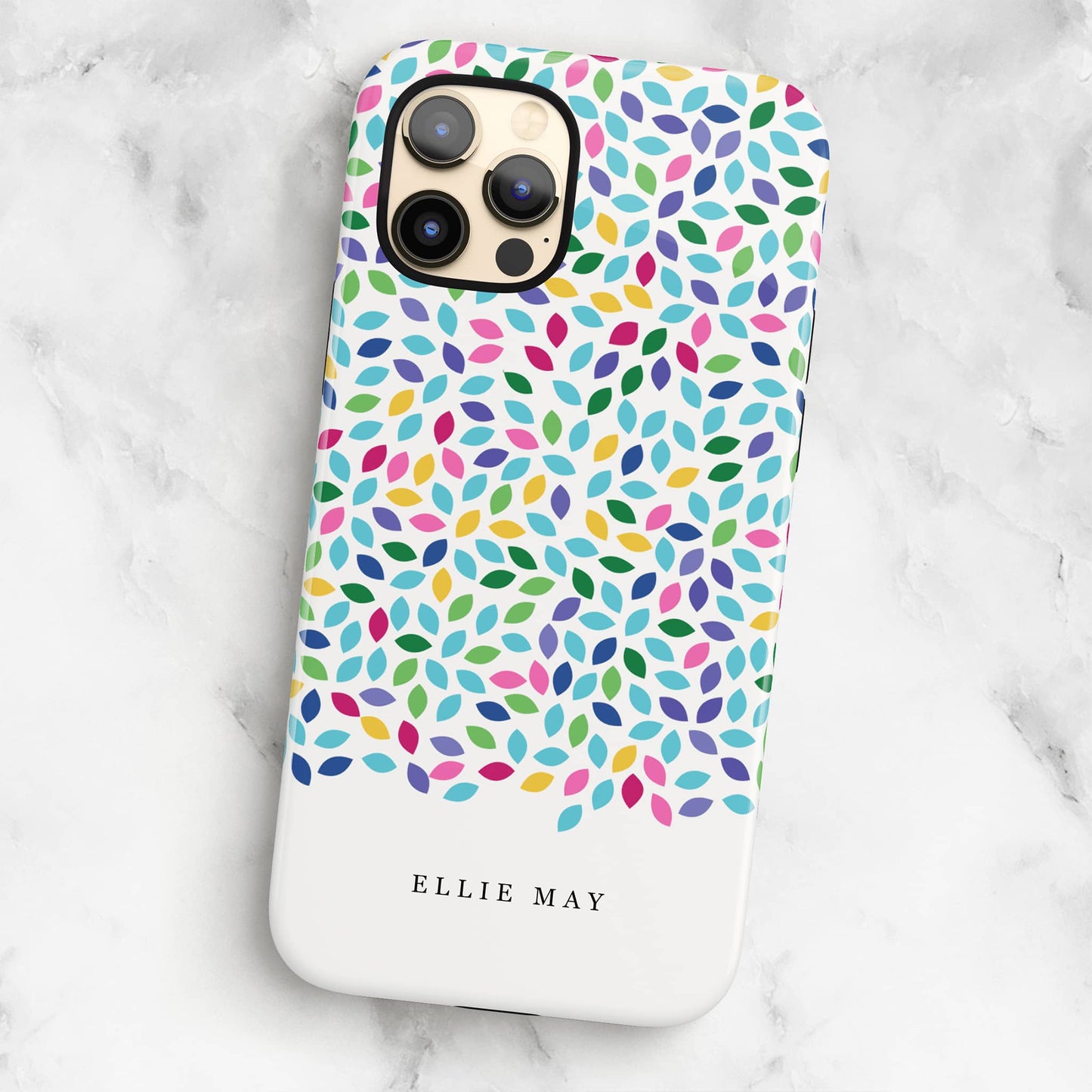 Ditsy Leaf Floral Personalised iPhone Case iPhone 13 Phone Case