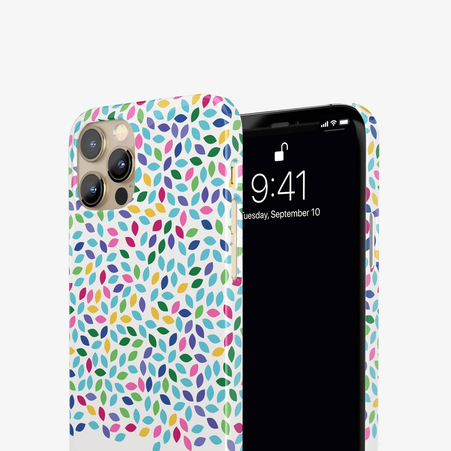 Ditsy Leaf Floral Personalised iPhone Case Phone Case