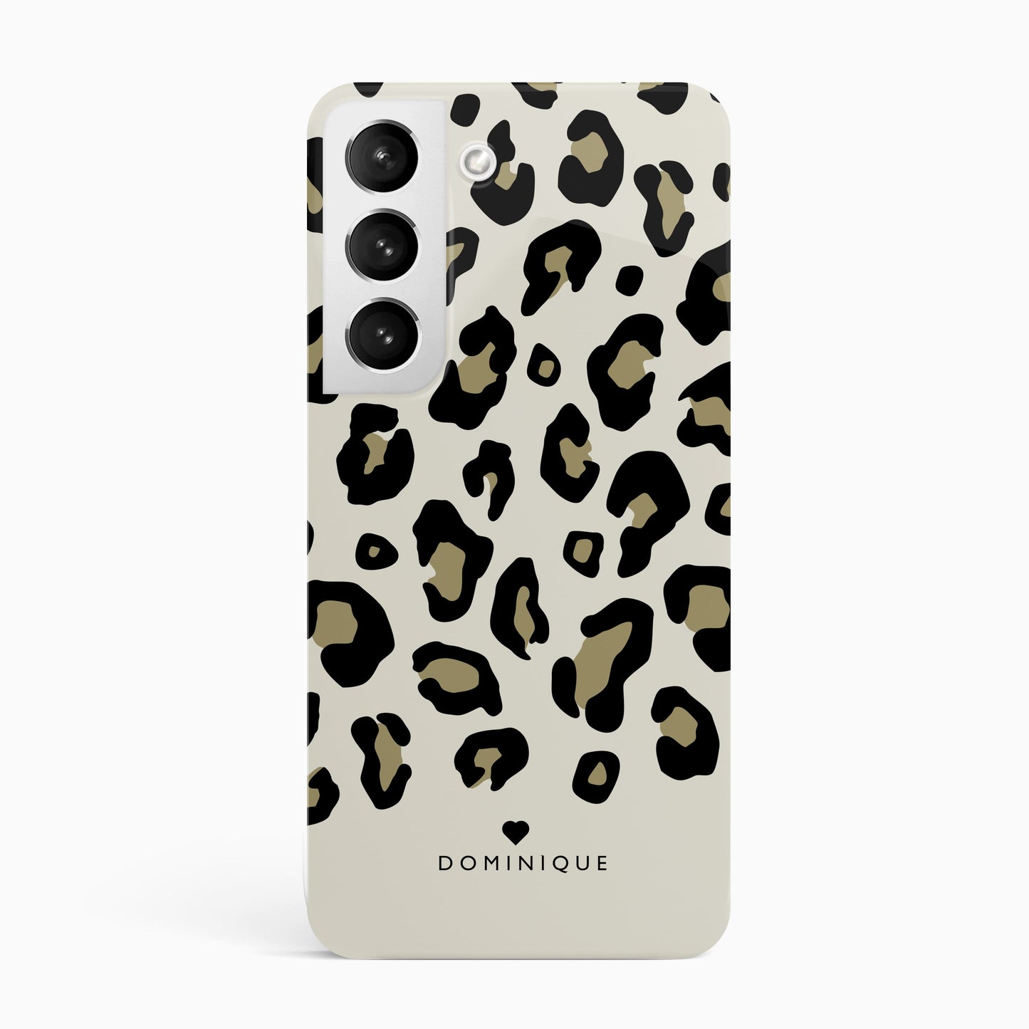 Gold Leopard Print Personalised Phone Case Samsung Galaxy S22 Phone Case