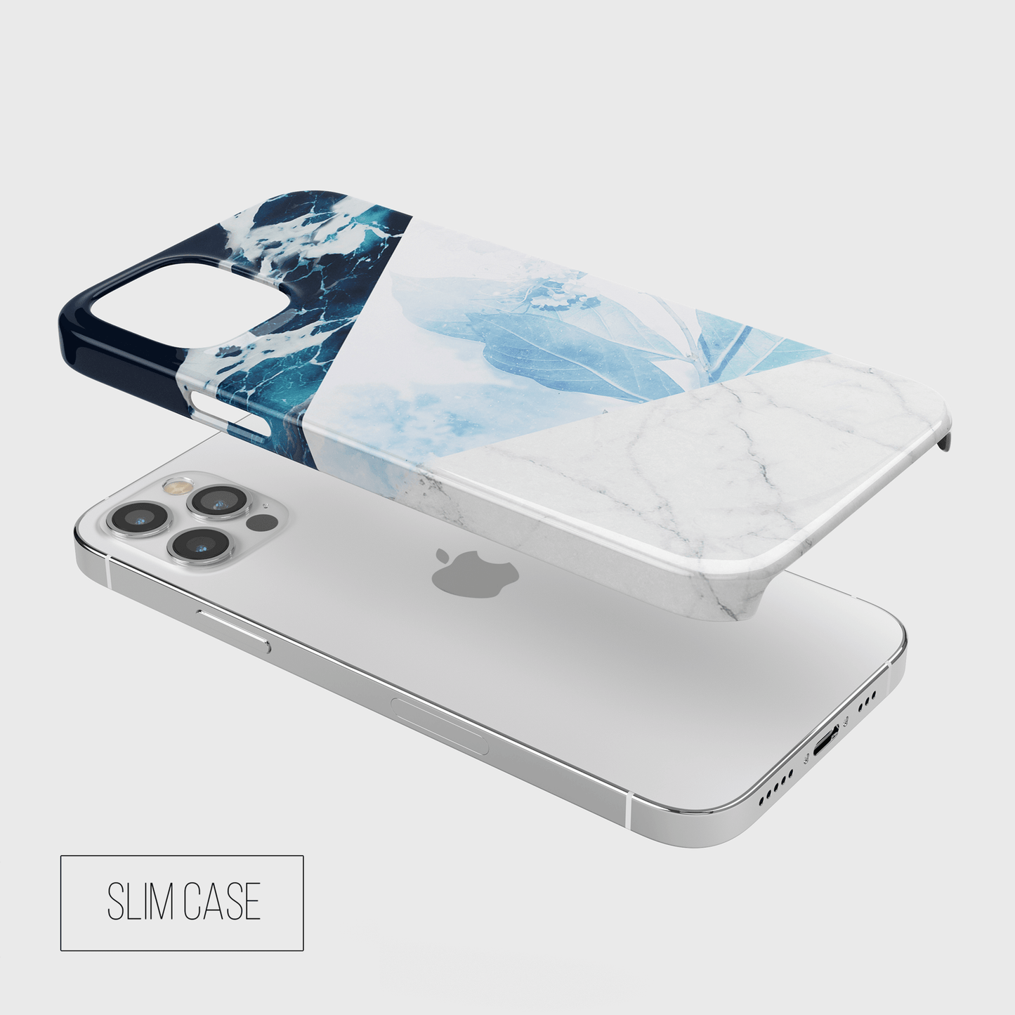 Ocean Blue Marble Personalised Monogram Phone Case Phone Case