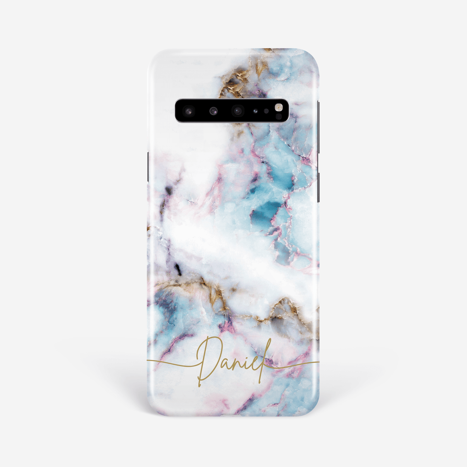 Personalised Blue and Gold Marble Phone Case  Phone Case
