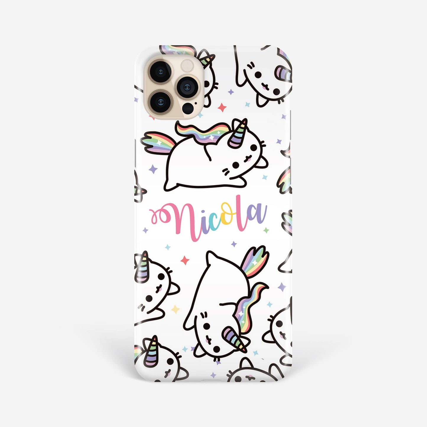 Personalised Caticorn Cat Unicorn Phone Case iPhone 13 Phone Case