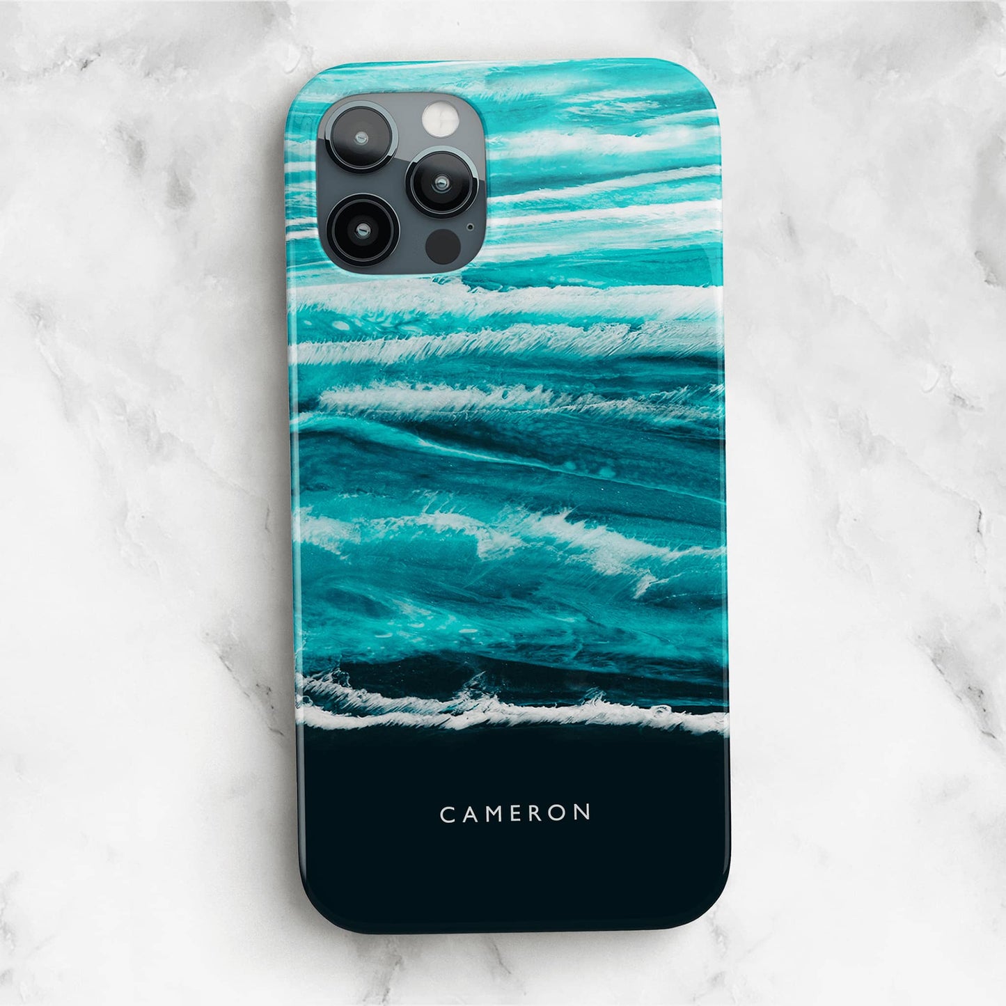 Ocean Marble Personalised Name Phone Case Phone Case