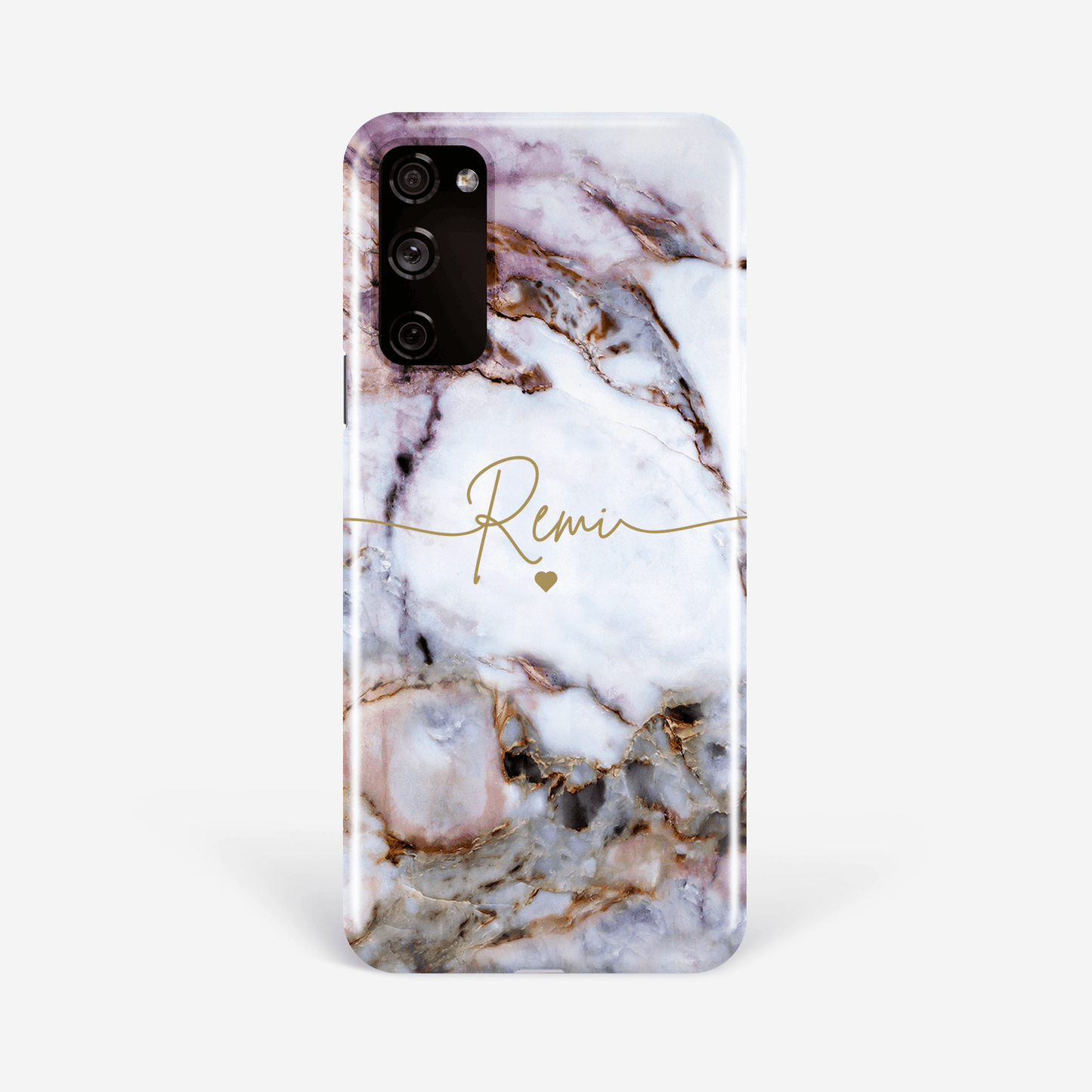 Personalised Name and Heart Marble Phone Case  Phone Case