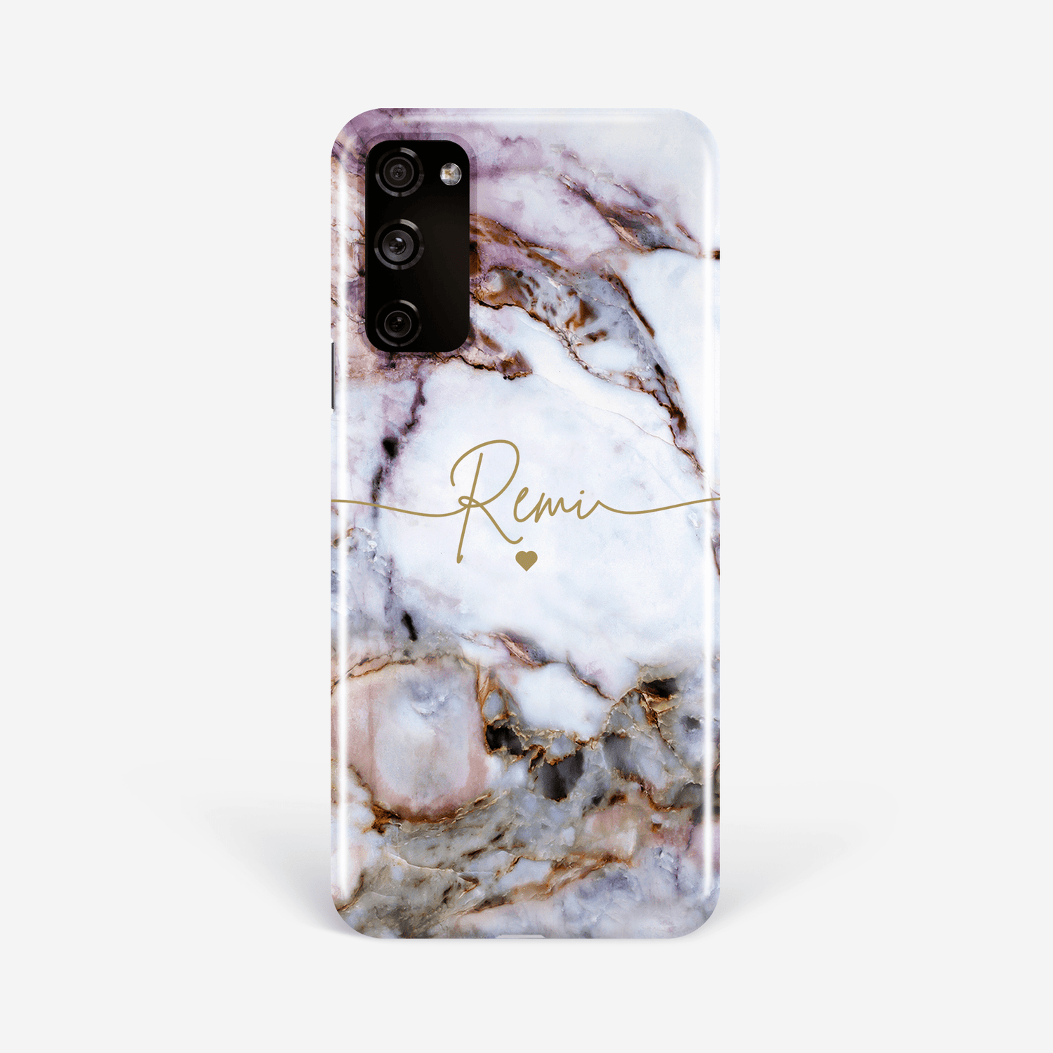 Personalised Name and Heart Marble Phone Case  Phone Case