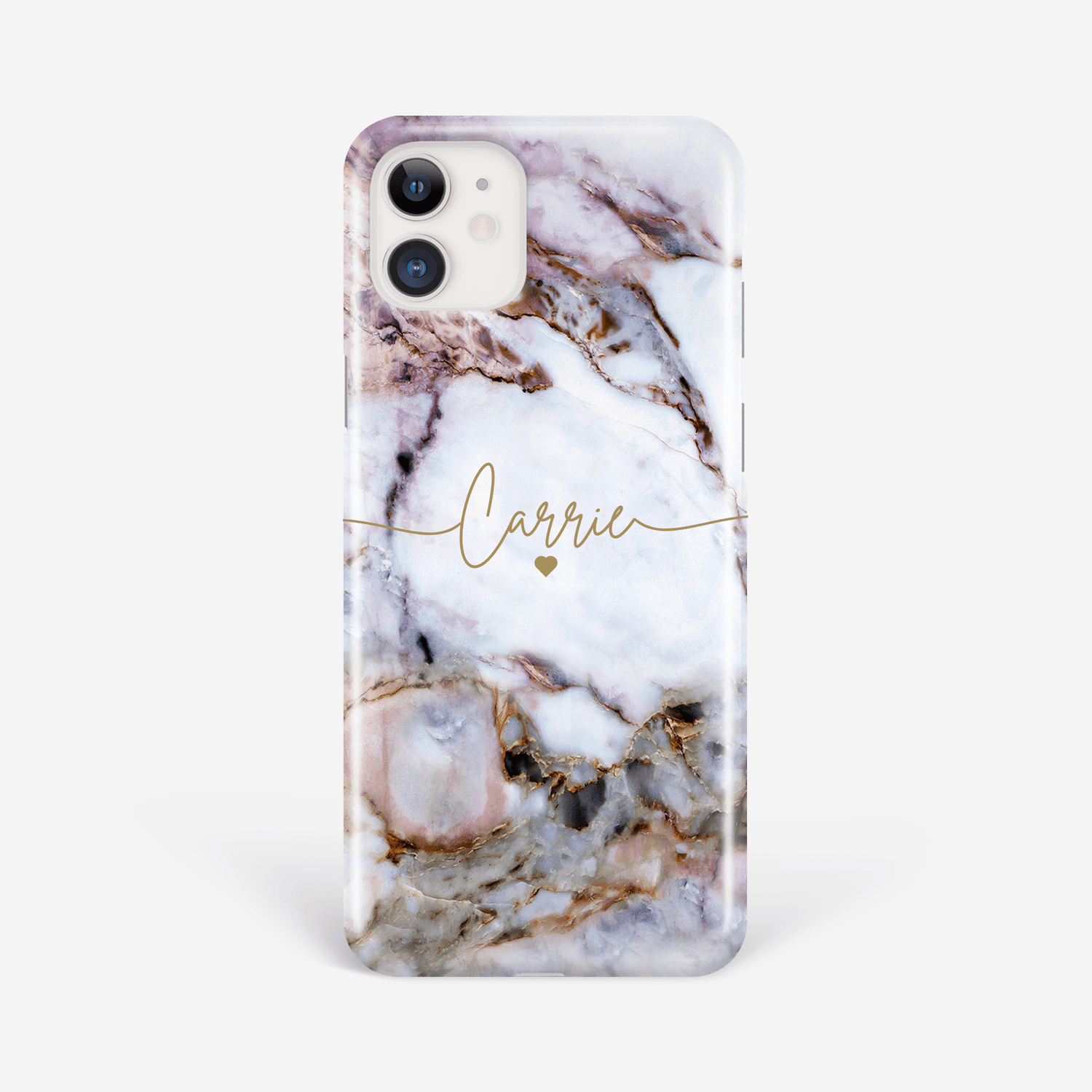 Personalised Name and Heart Marble Phone Case  Phone Case