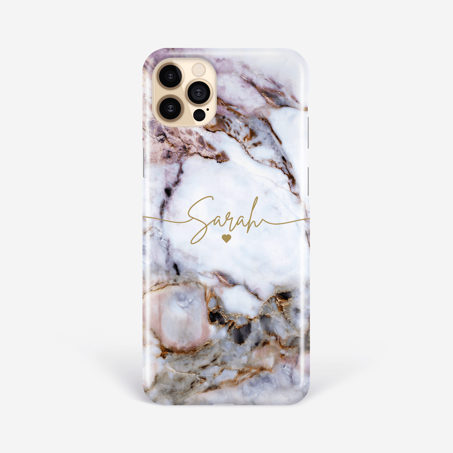 Personalised Name and Heart Marble Phone Case  Phone Case