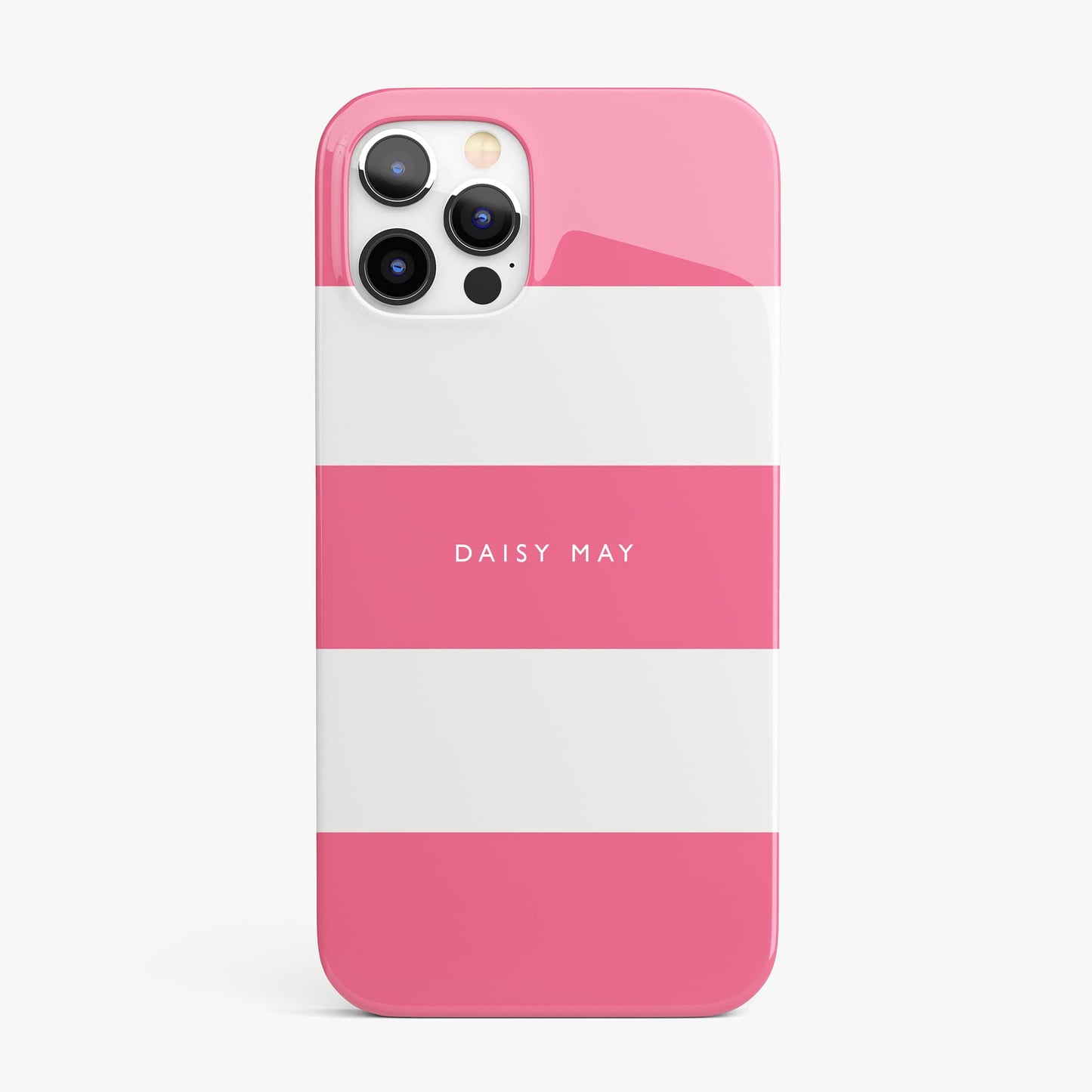Pink Stripes Personalised Name Phone Case Phone Case