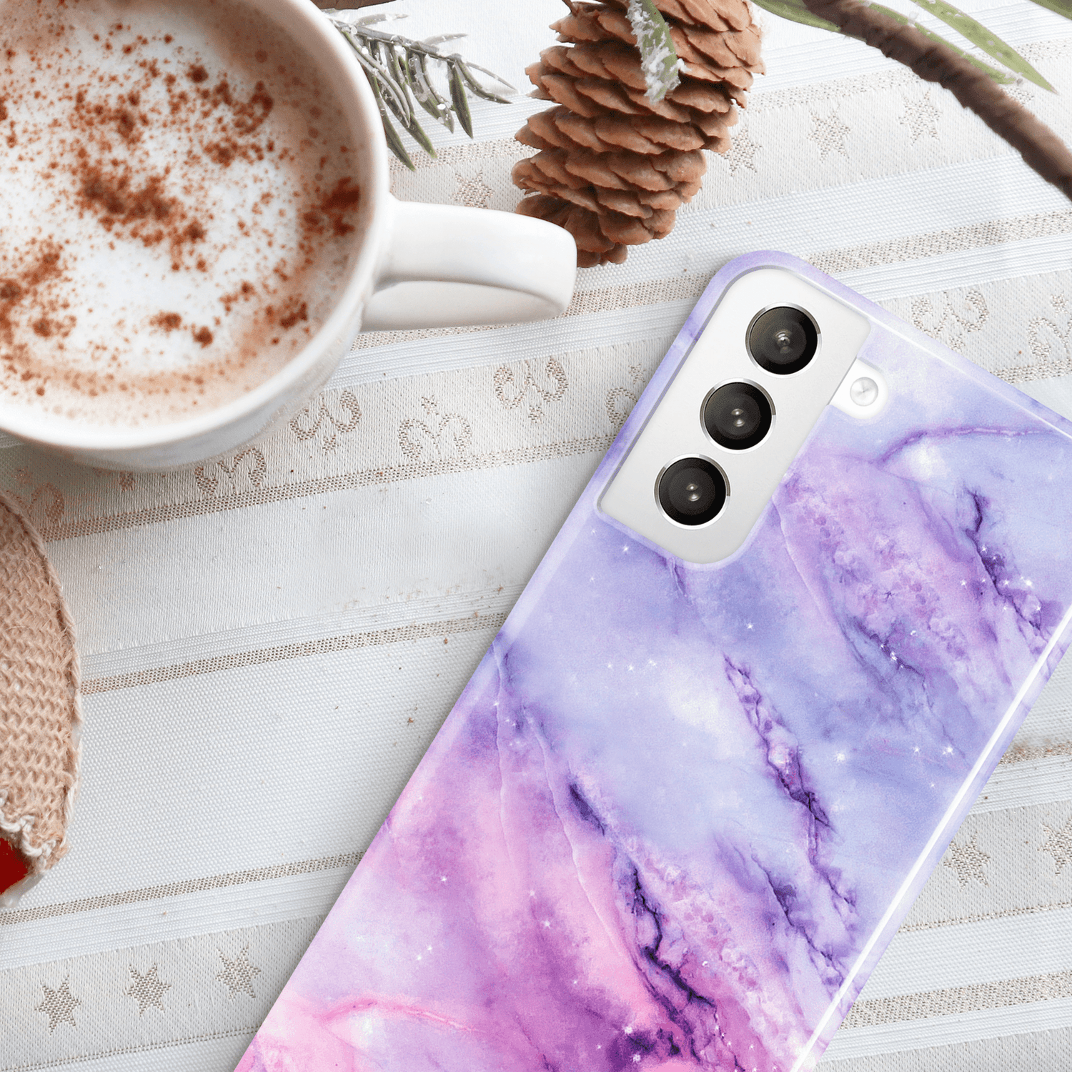 Purple Space Marble Phone Case  Phone Case