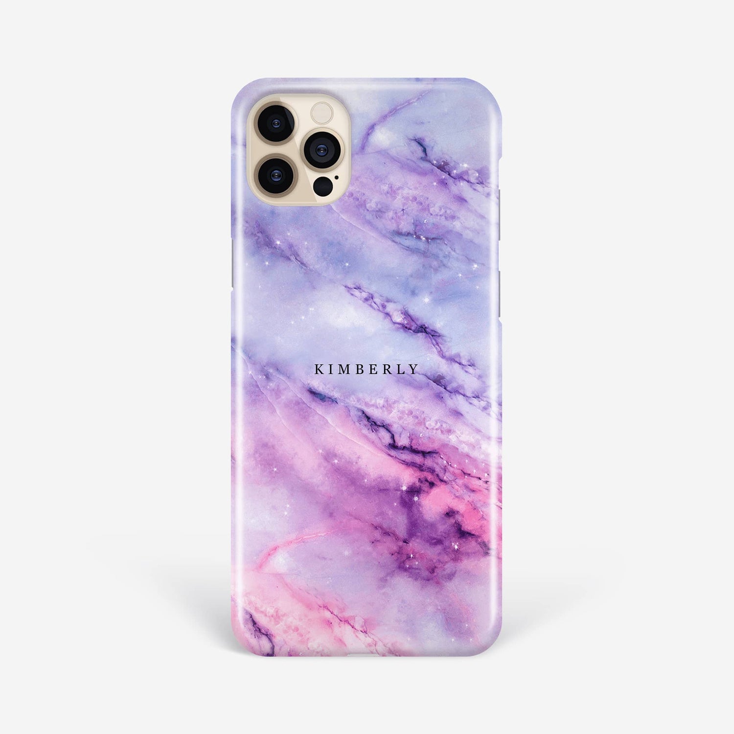 Purple Space Marble Phone Case iPhone 16 Pro Phone Case