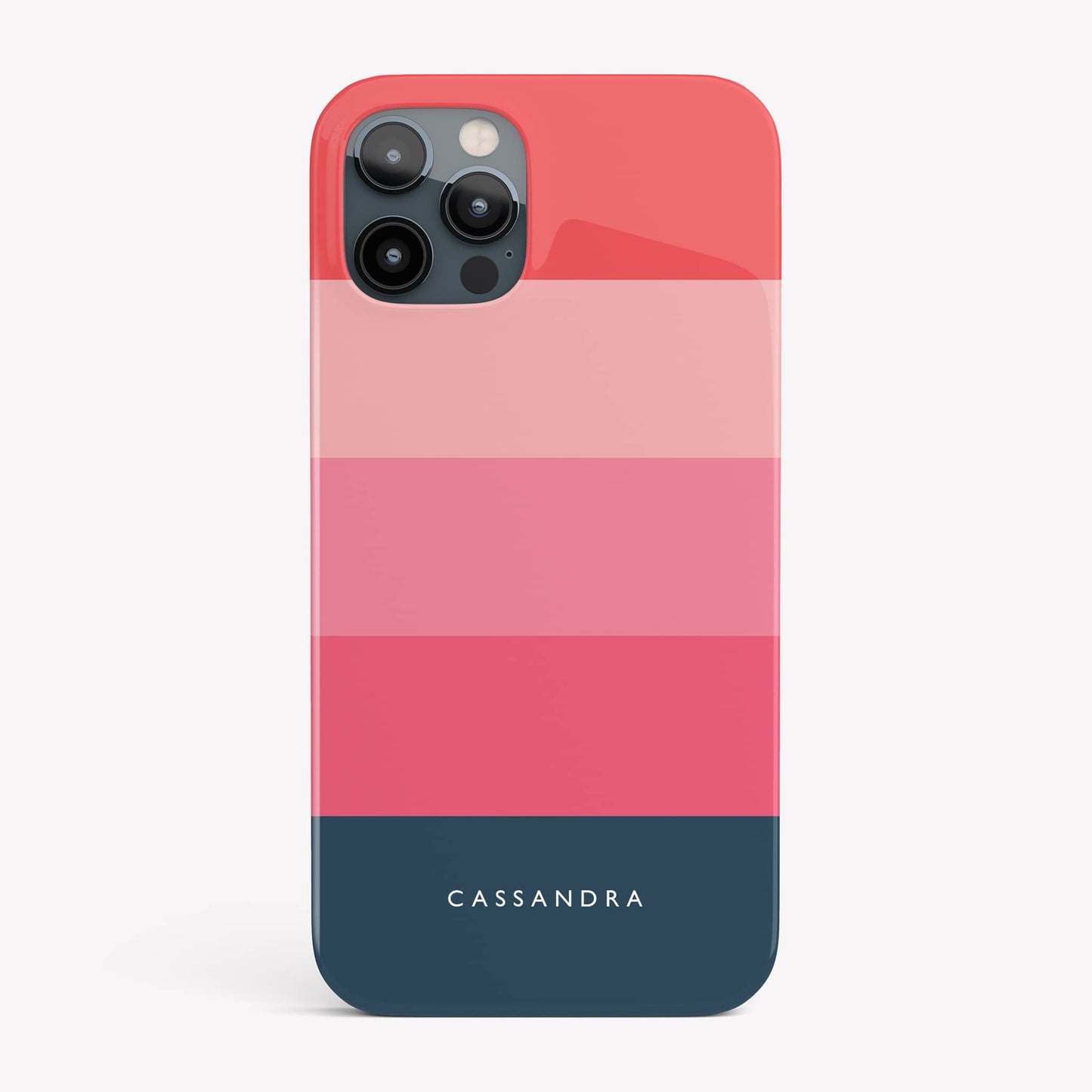 Pink and Navy Stripe Phone Case Phone Case