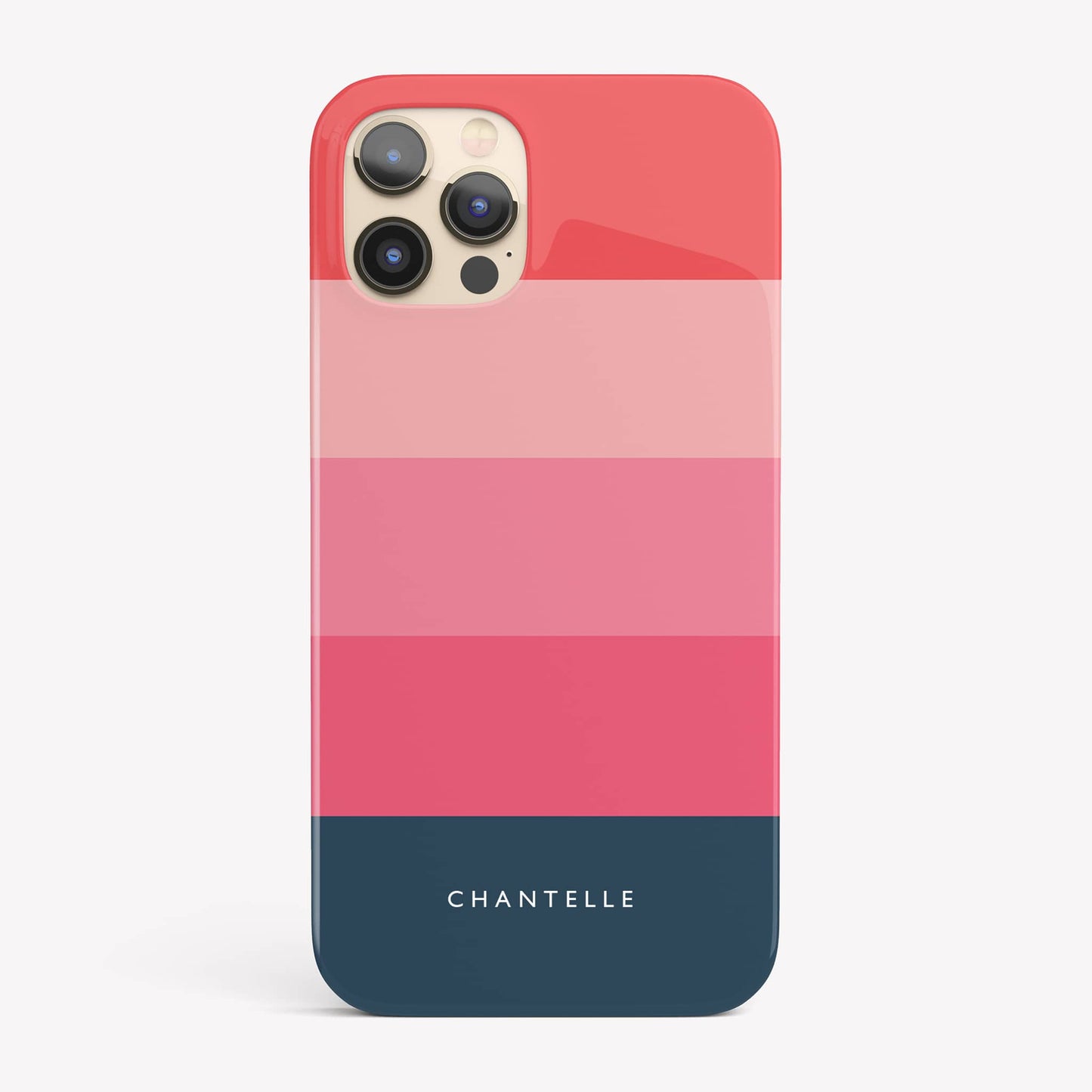 Pink and Navy Stripe Phone Case Phone Case