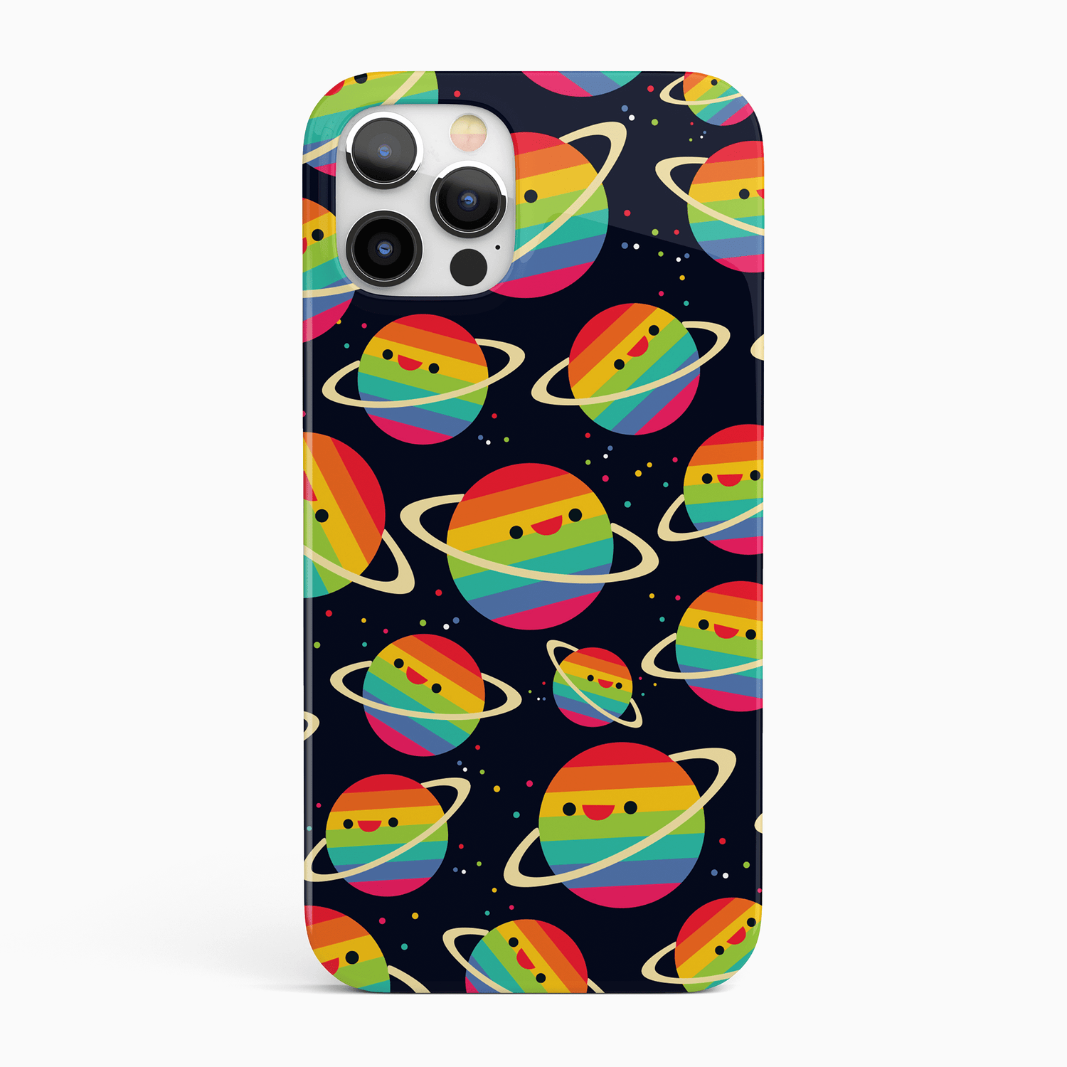 Cartoon Planet Space Pattern Phone Case iPhone 16 Pro Phone Case