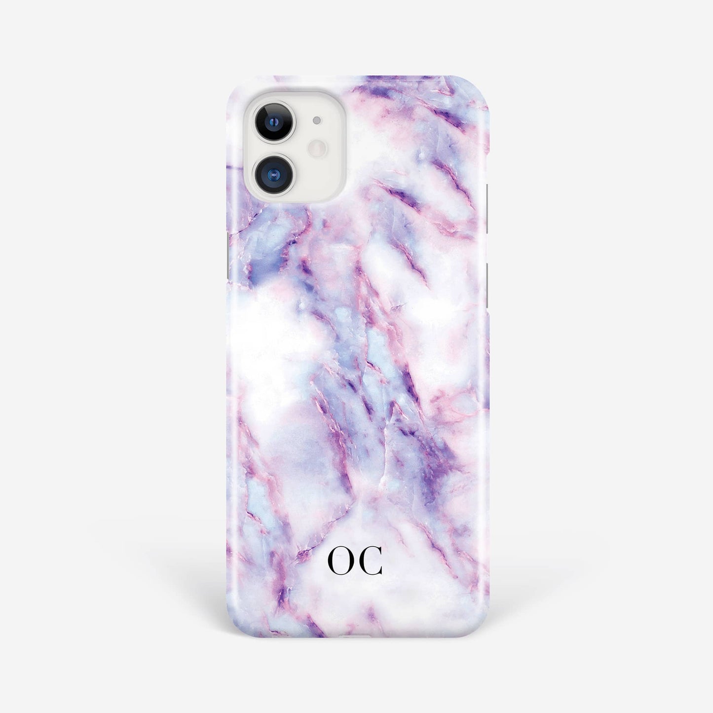 Purple Candy Monogram Marble Phone Case Phone Case