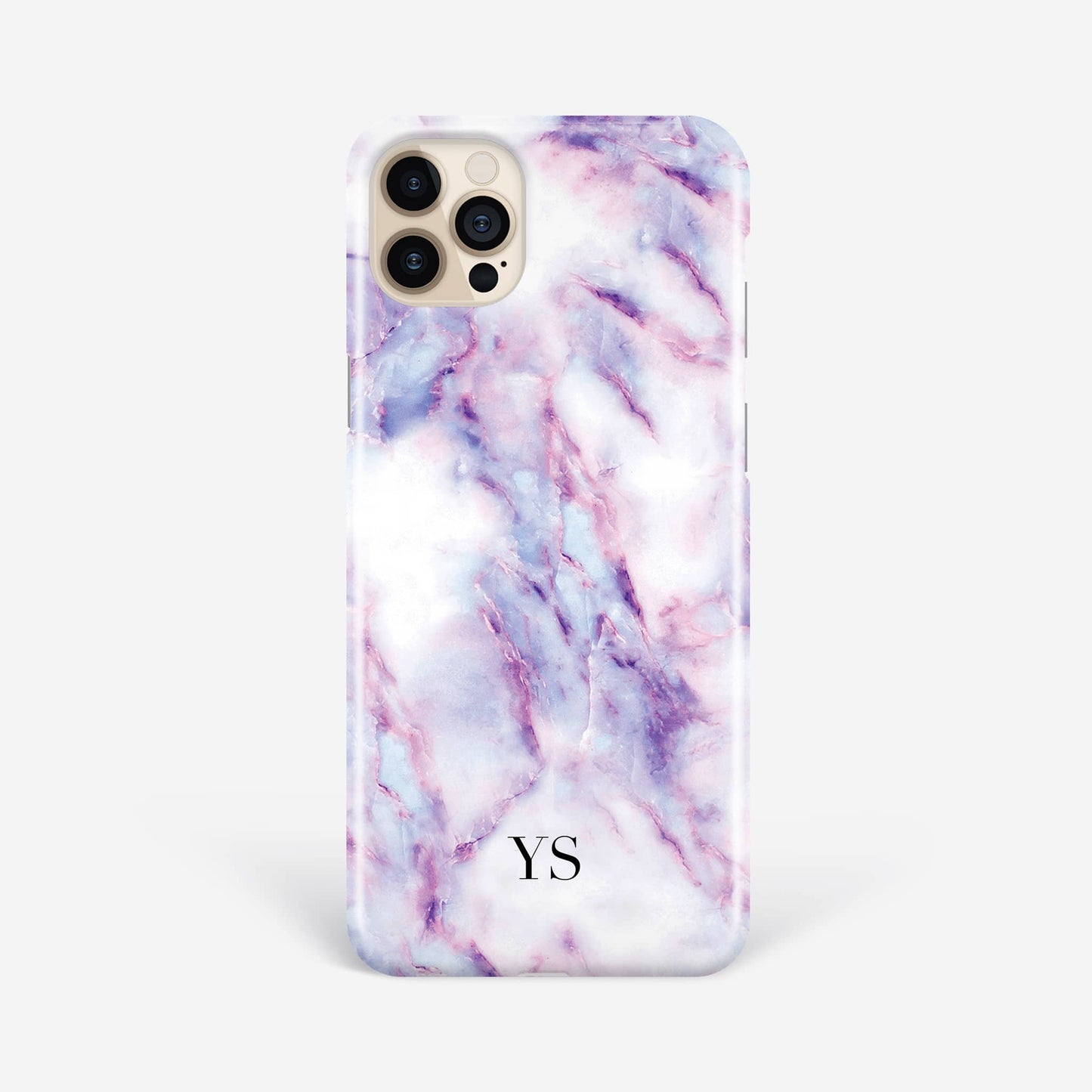 Purple Candy Monogram Marble Phone Case iPhone 13 Phone Case