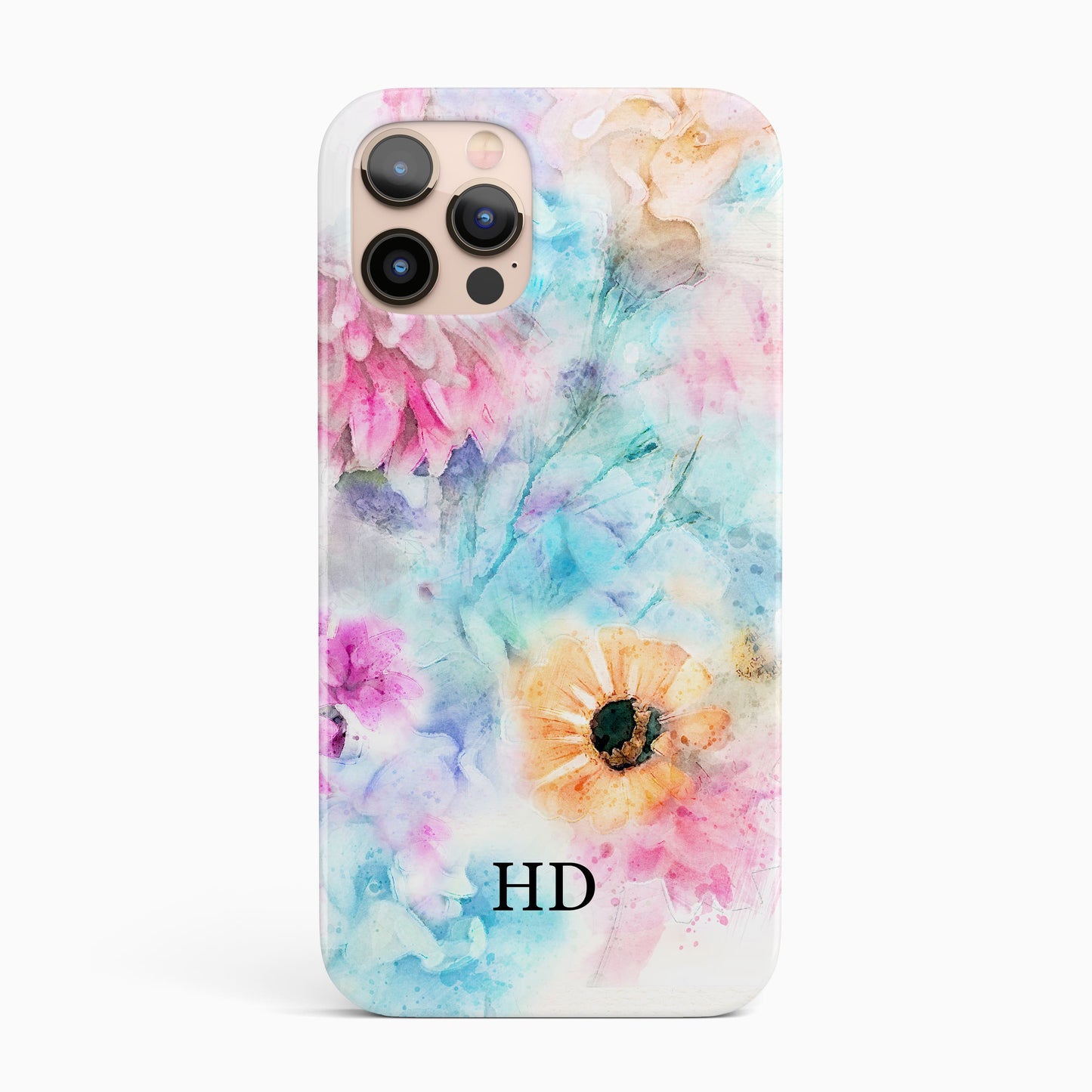 Rainbow Watercolour Floral Phone Case iPhone 16 Phone Case