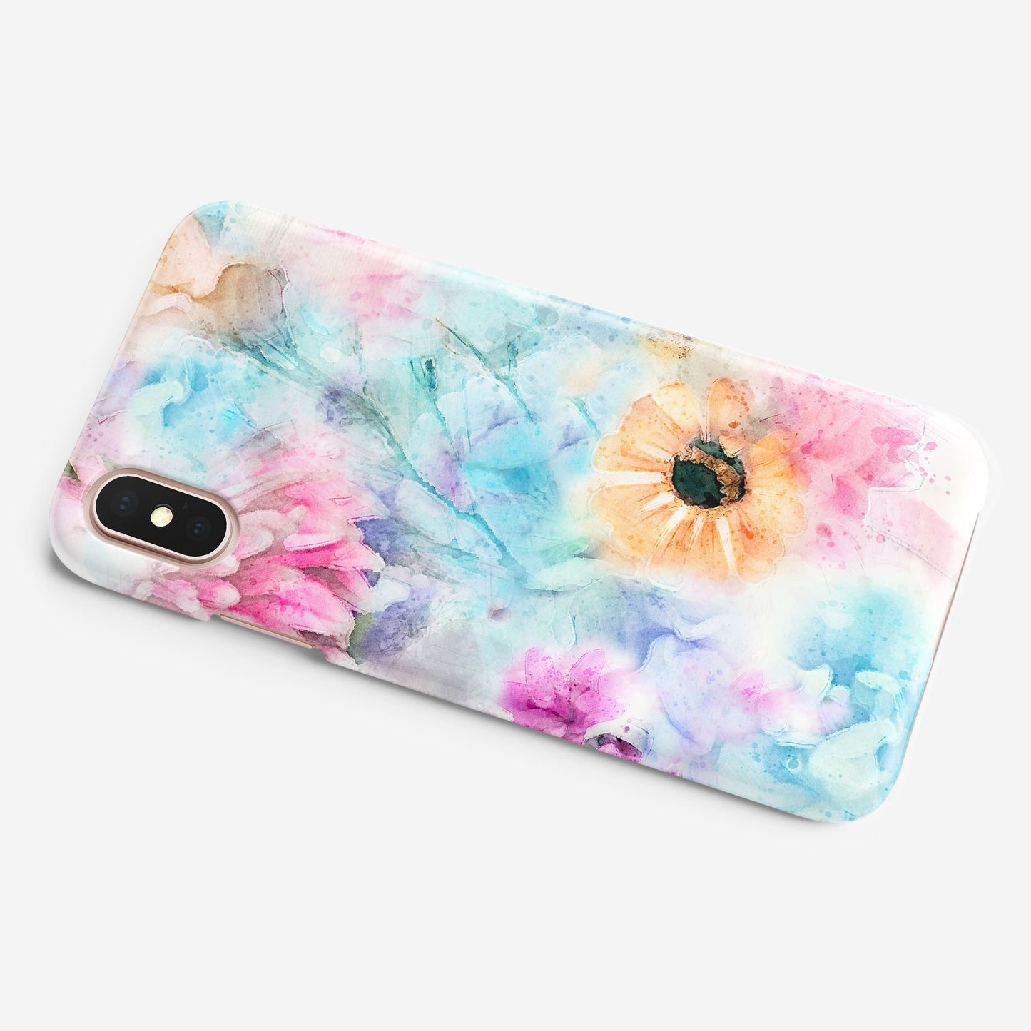 Rainbow Watercolour Floral Phone Case Phone Case